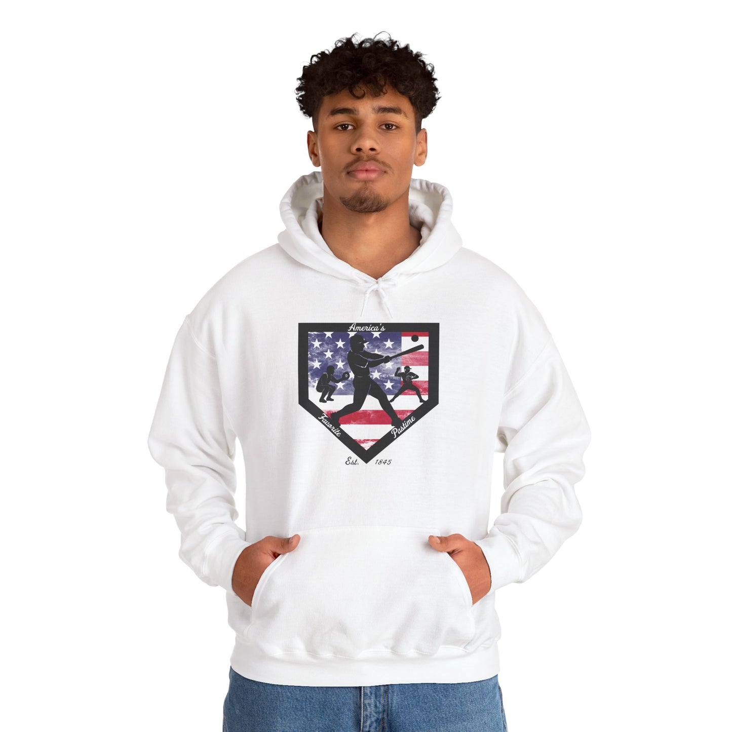Baseball Home Plate Hoodie – America's Favorite Pastime Design