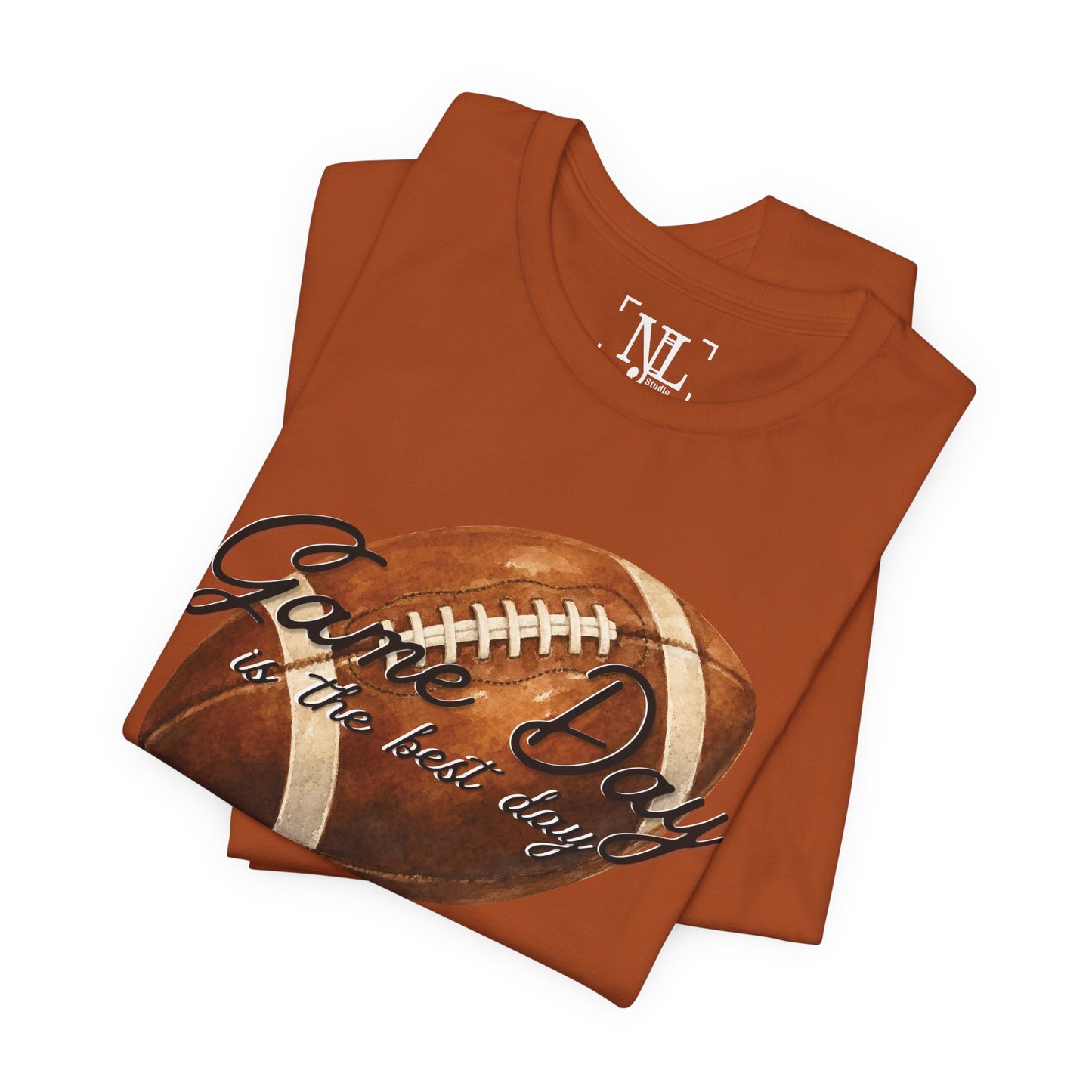 Game Day Football Tee — "Game Day is the best day" Vintage Football Shirt
