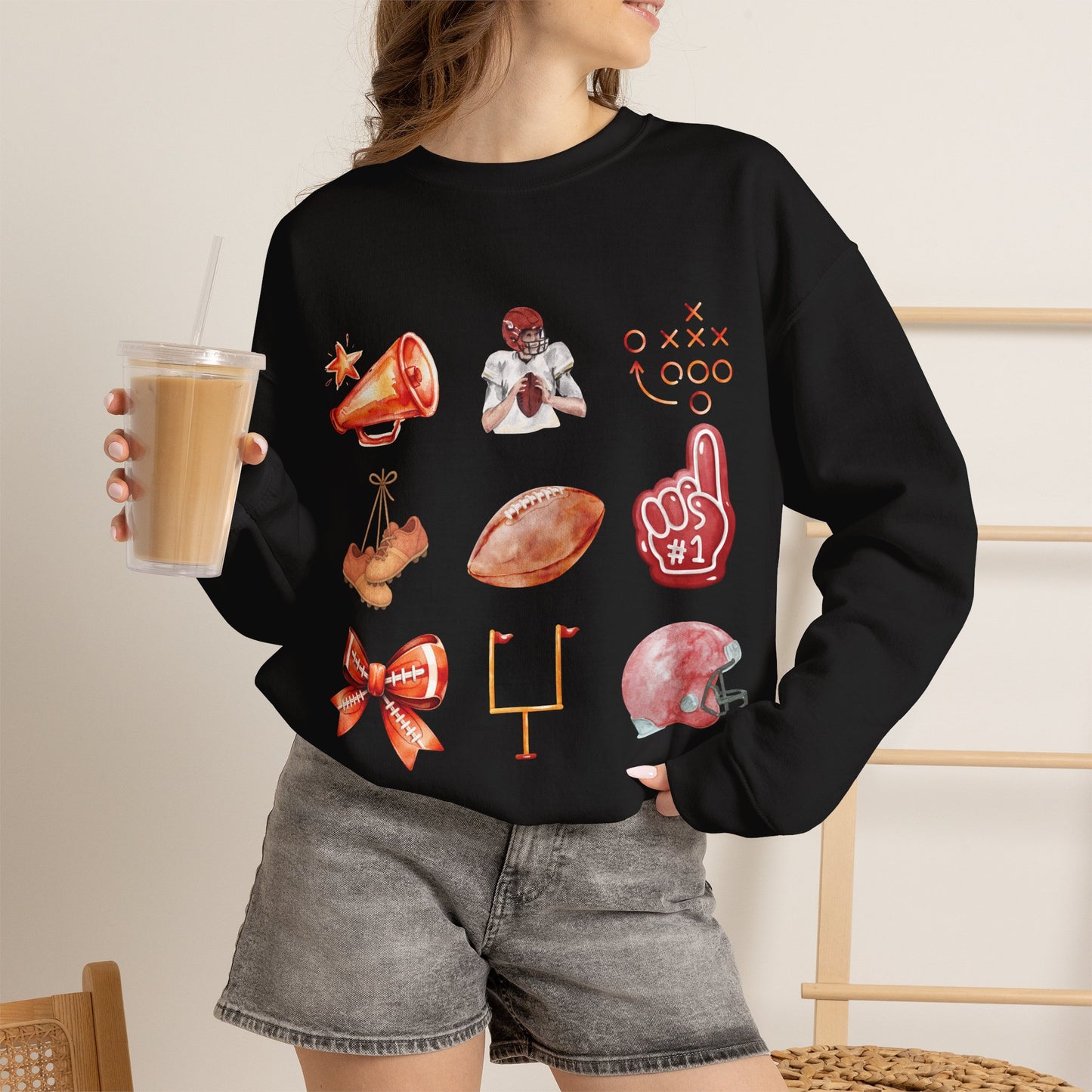 Vintage Football Icons - Graphic Sweatshirt