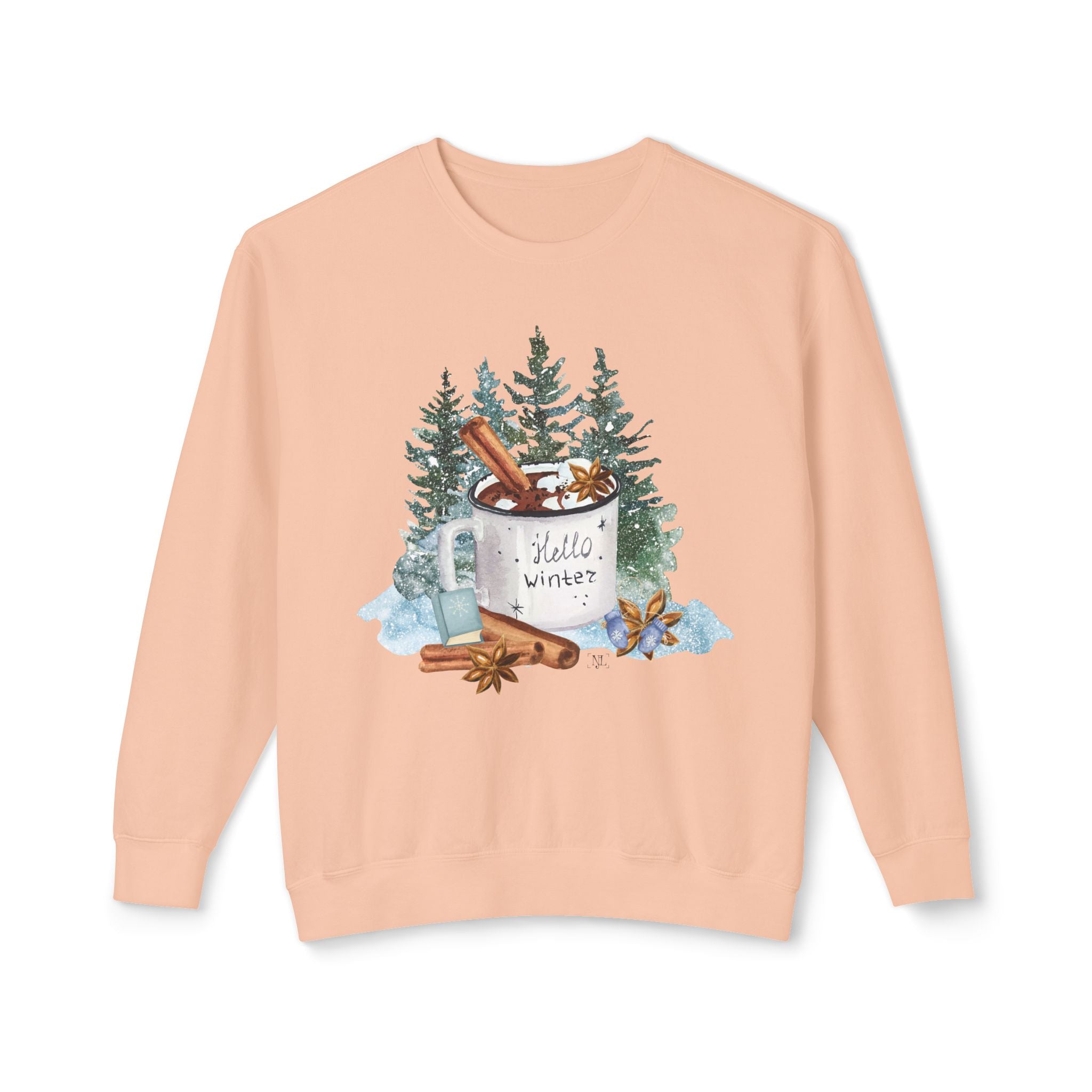 Hello Winter Mug Crewneck Sweatshirt