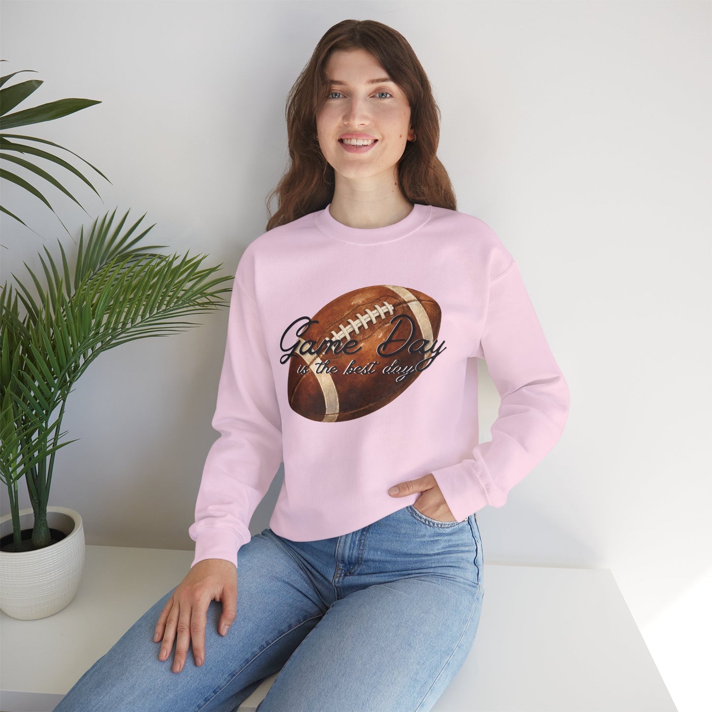 Game Day Is The Best Day Football Crewneck Sweatshirt
