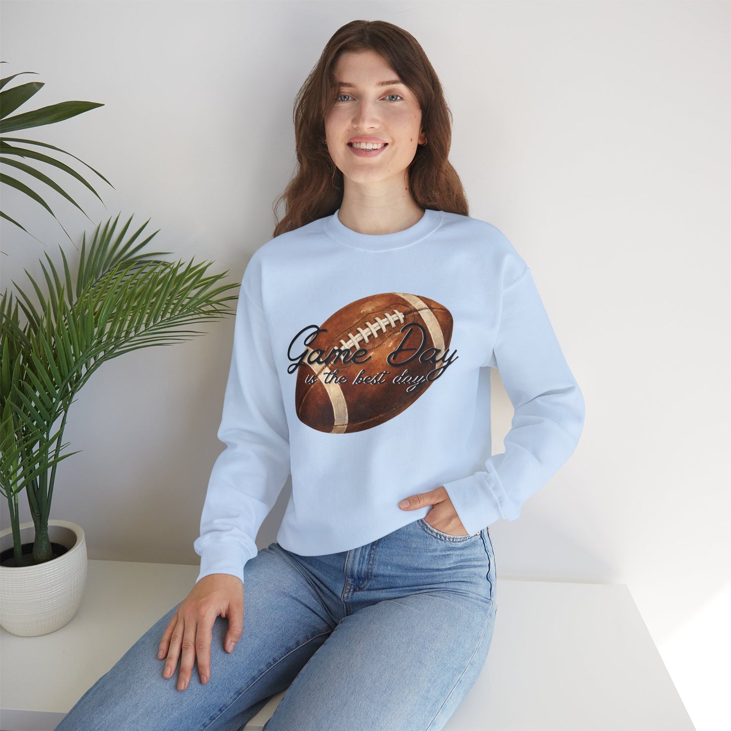 Game Day Is The Best Day Football Crewneck Sweatshirt