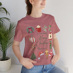 Vintage Merry Christmas - Short Sleeve Tee