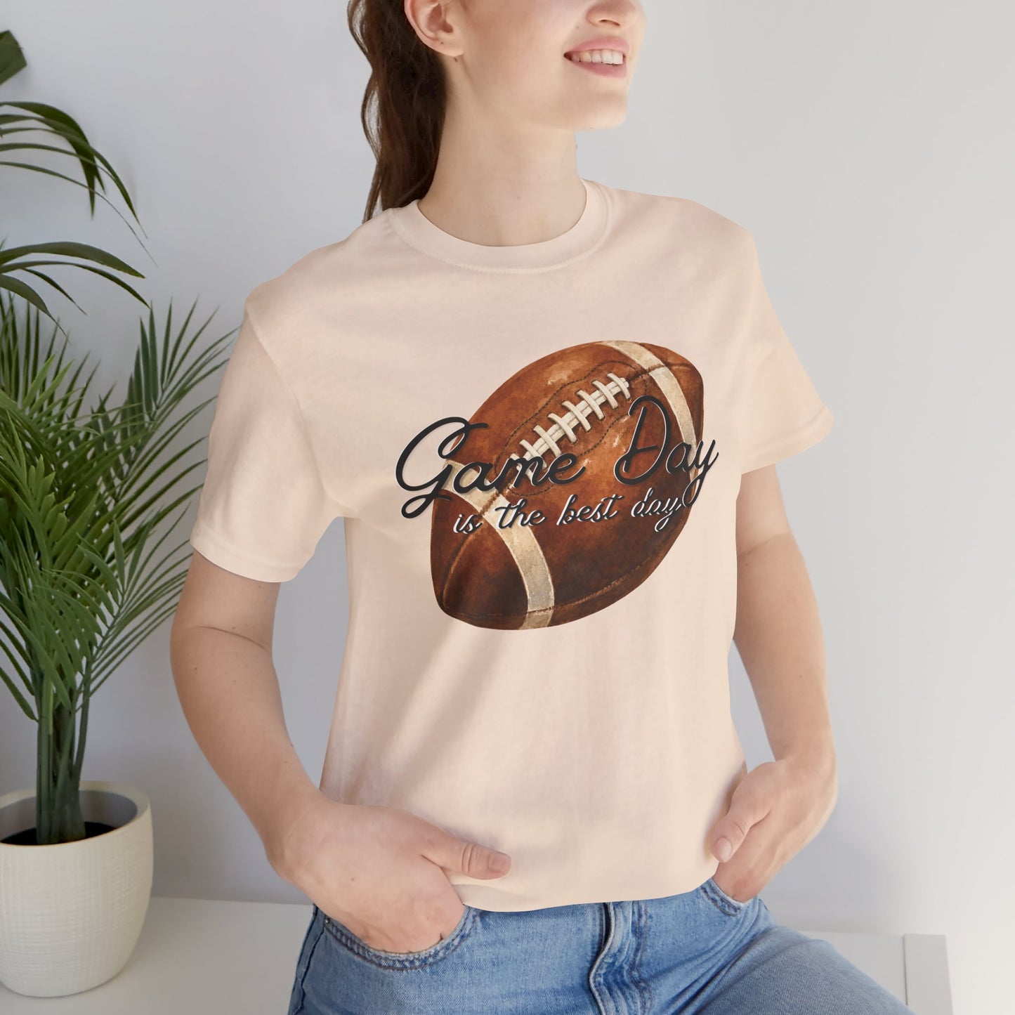 Game Day Football Tee — "Game Day is the best day" Vintage Football Shirt
