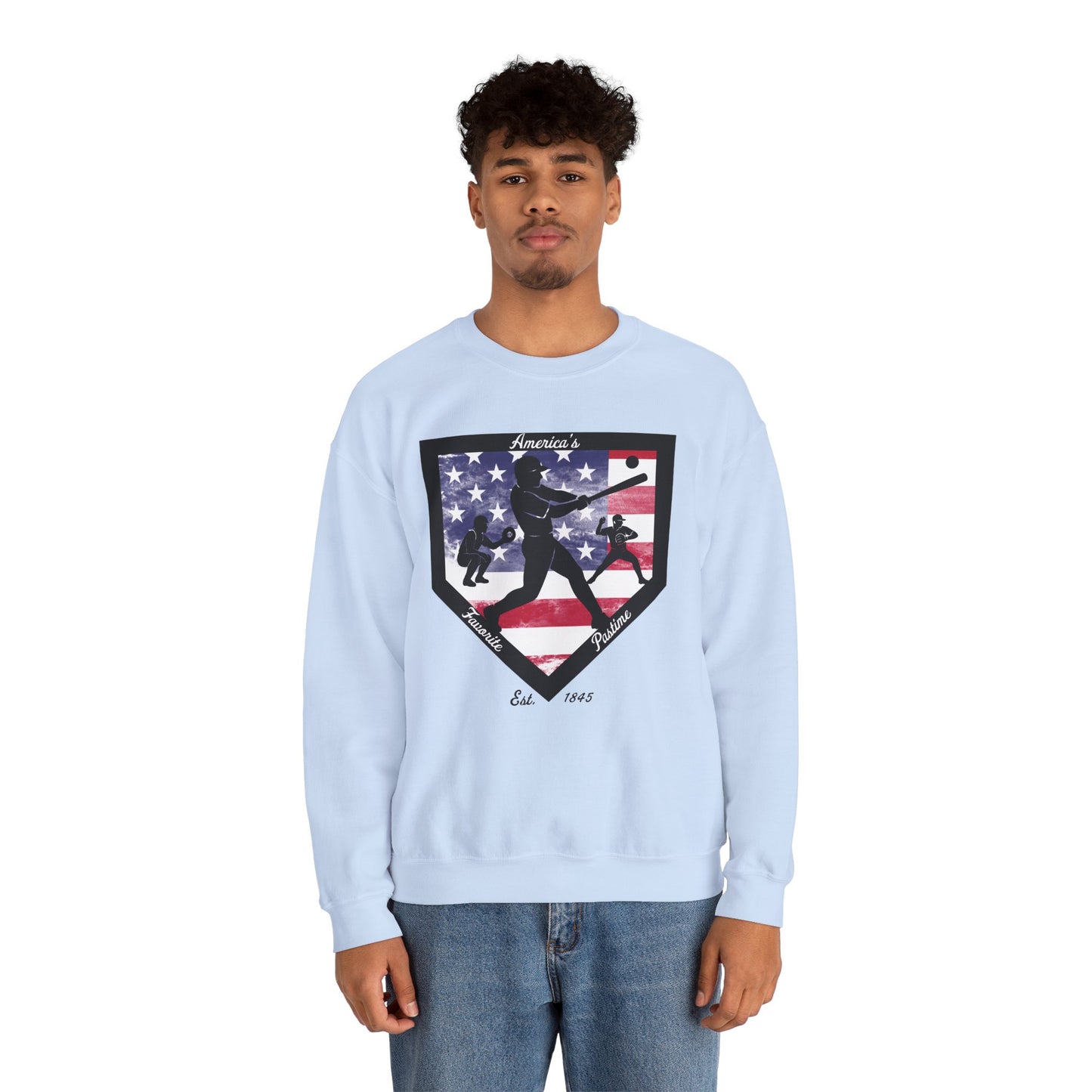 Baseball Home Plate Sweatshirt – America's Favorite Pastime Sweatshirt
