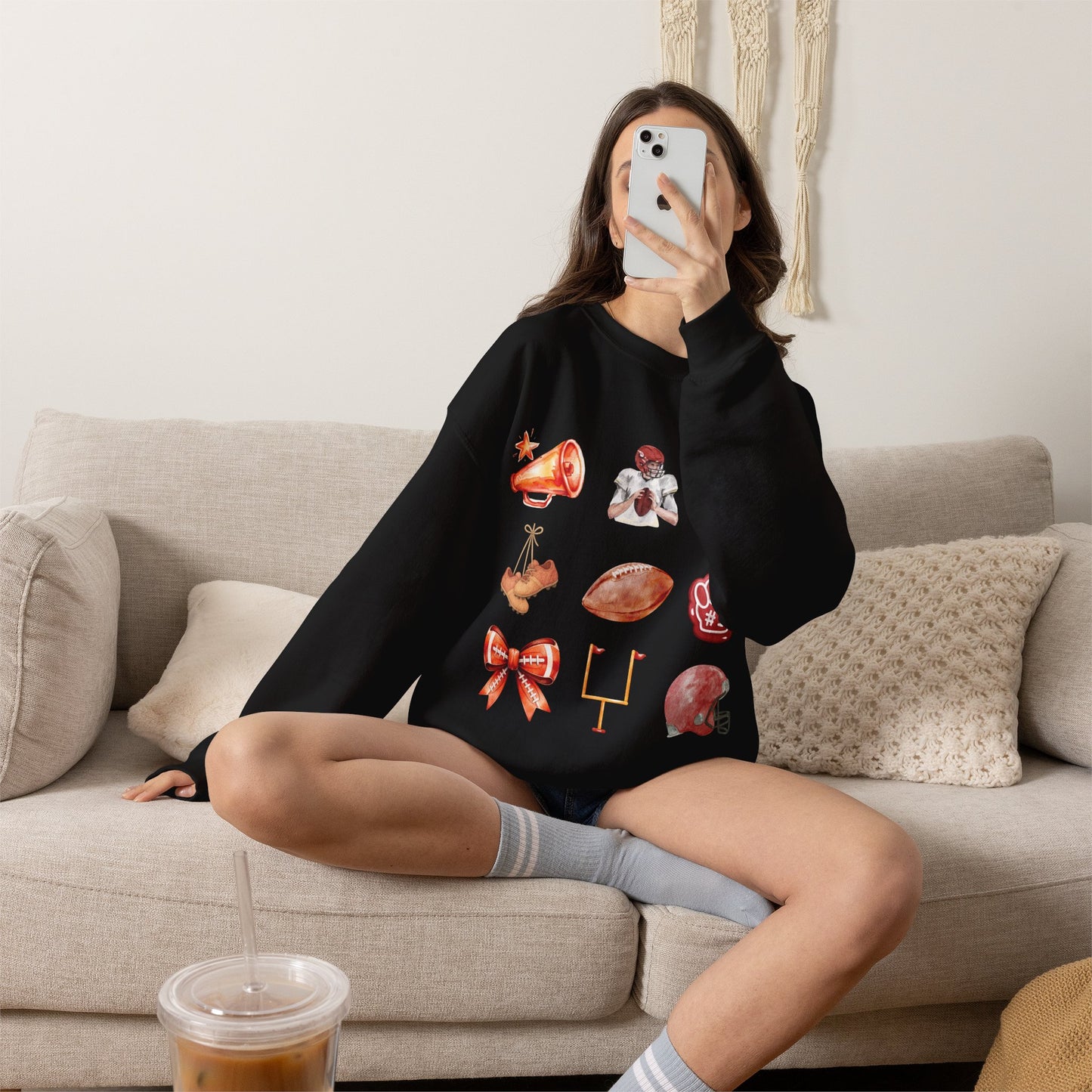 Vintage Football Icons - Graphic Sweatshirt