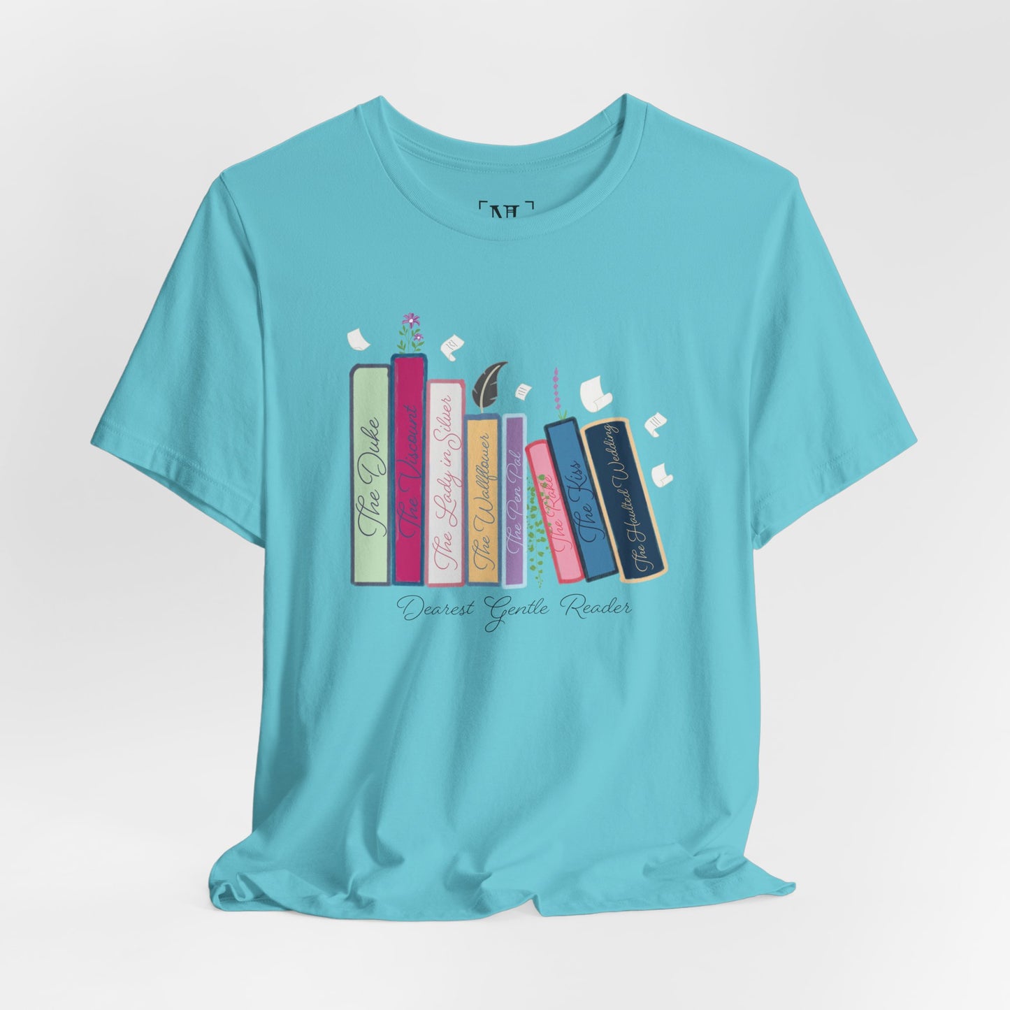 Dearest Gentle Reader Book Stack - Regency Romance Inspired Tee