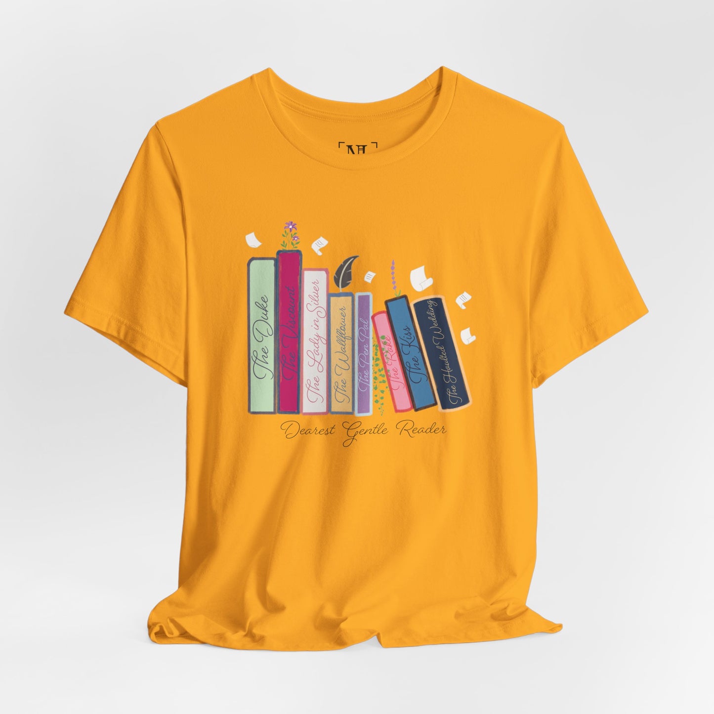 Dearest Gentle Reader Book Stack - Regency Romance Inspired Tee