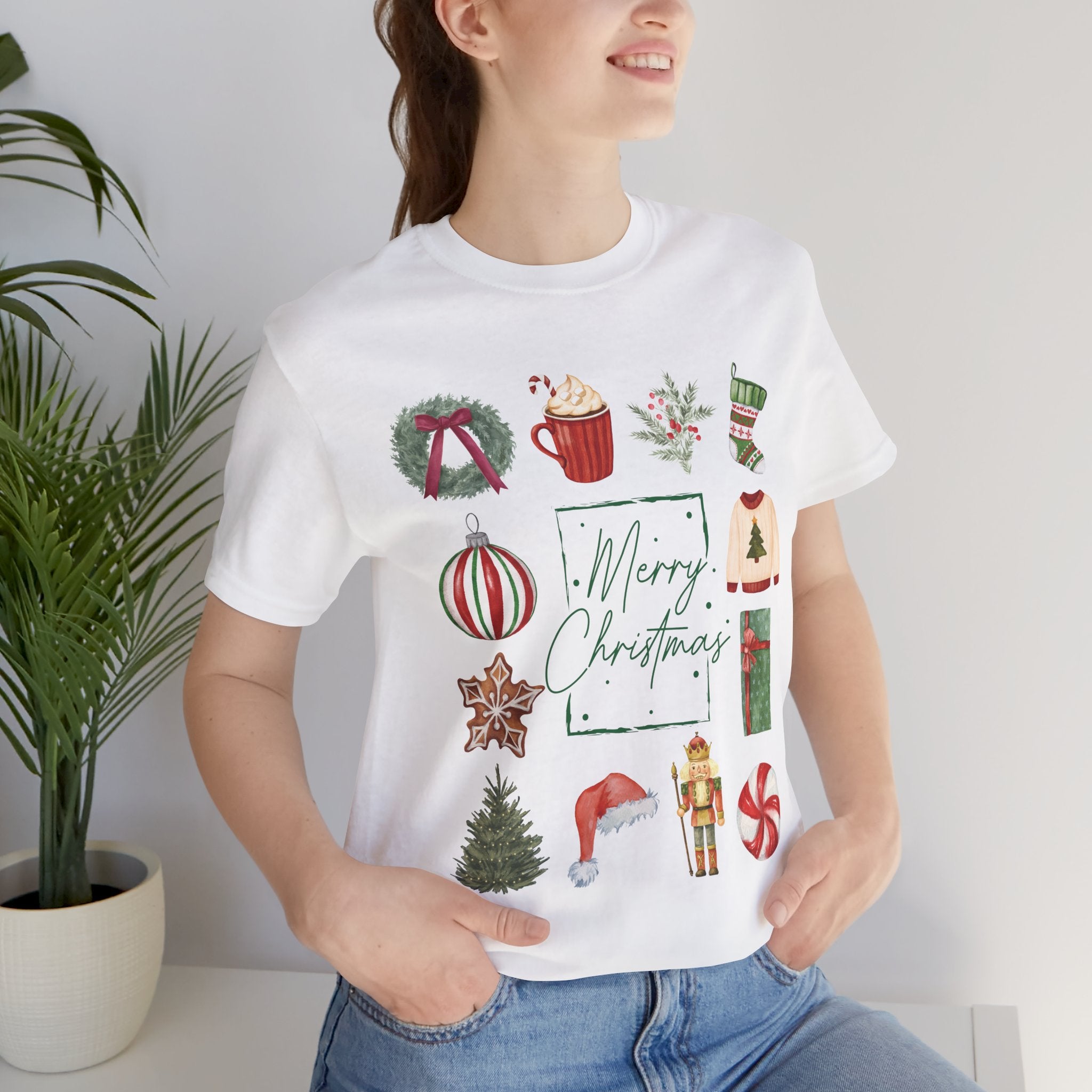 Vintage Merry Christmas - Short Sleeve Tee