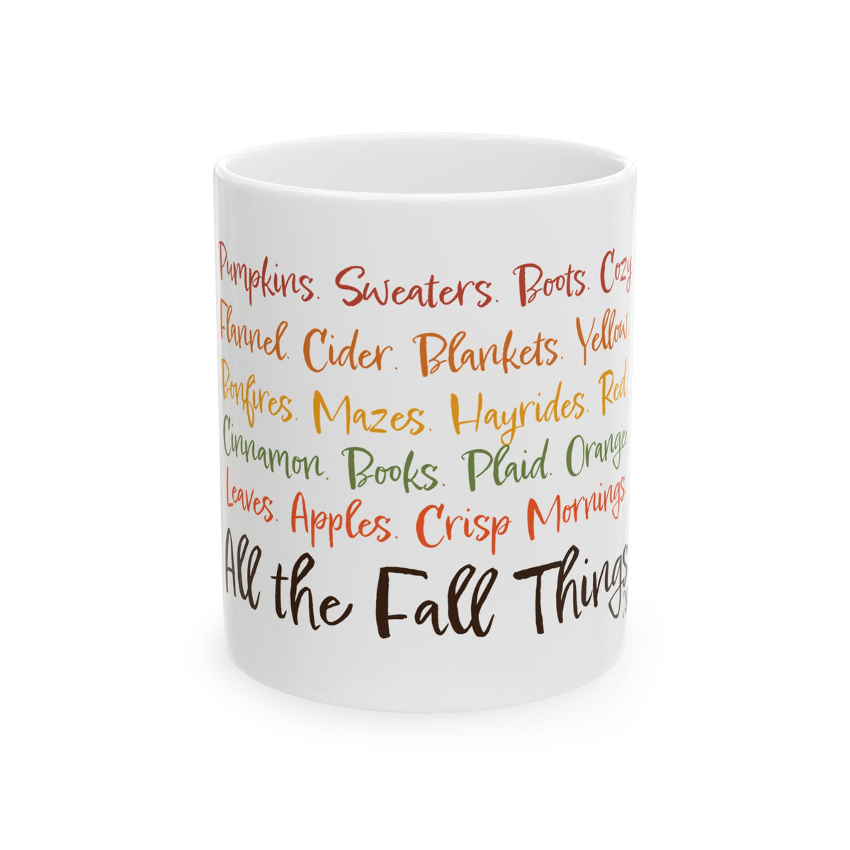 All The Fall Things Ceramic Mug,