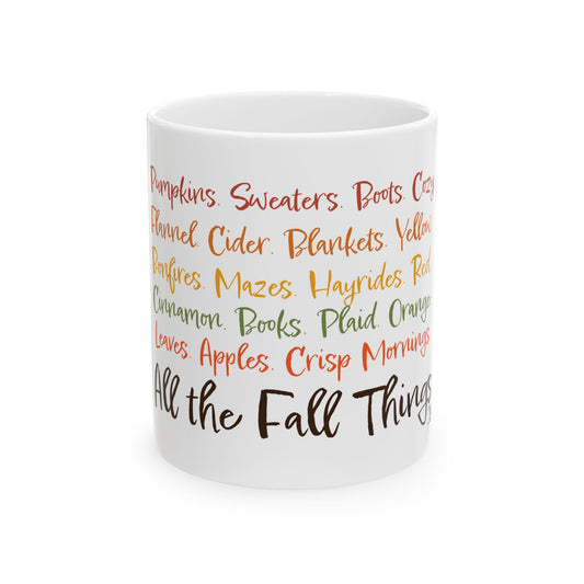 All The Fall Things Ceramic Mug,