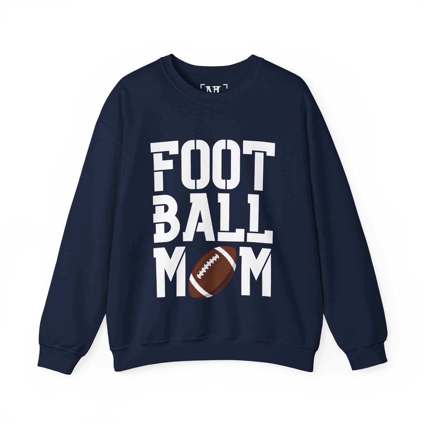 Football Mom Crewneck Sweatshirt (White Text)