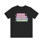 Book Lover Tee — "Just One More Chapter Unless There’s A Cliffhanger" Pastel Graphic
