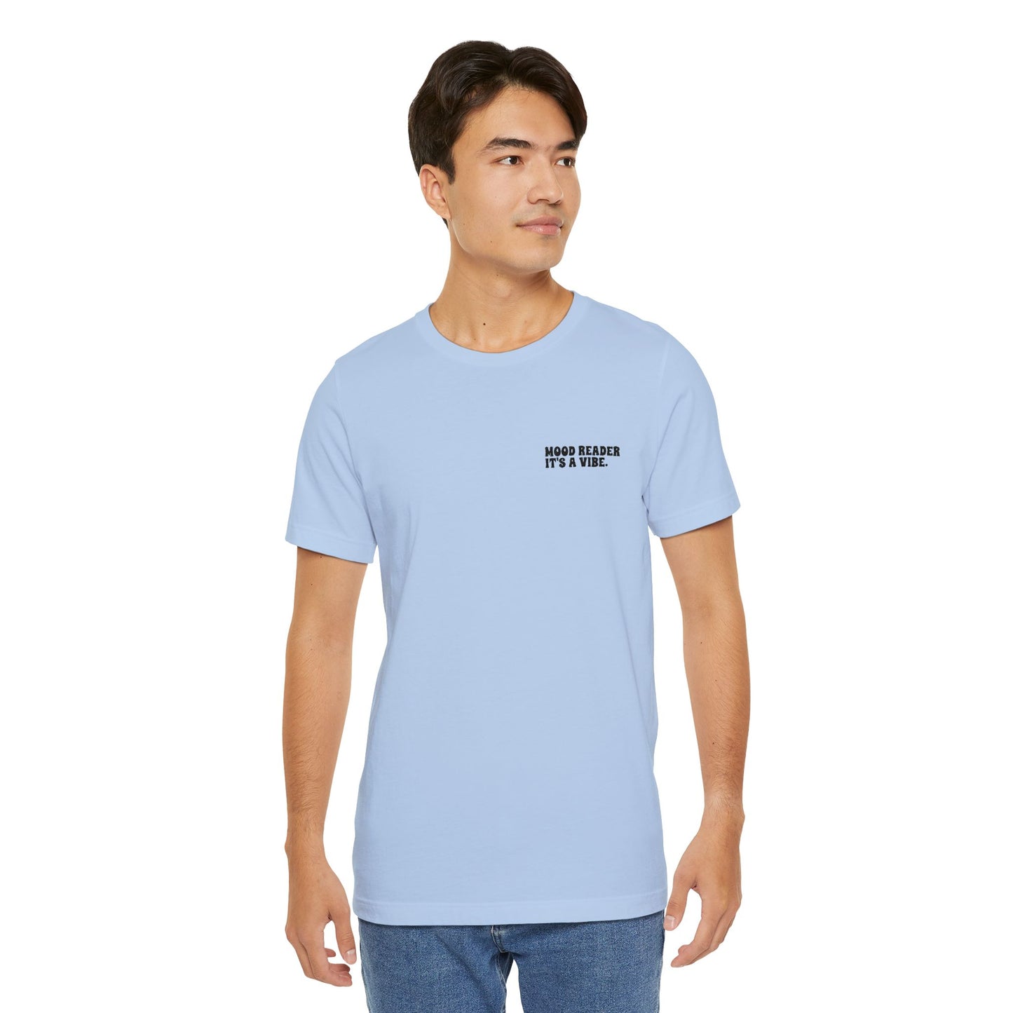 "Mood Readers. It's a Vibe." - Embroidered Literary Tee (Black Text)