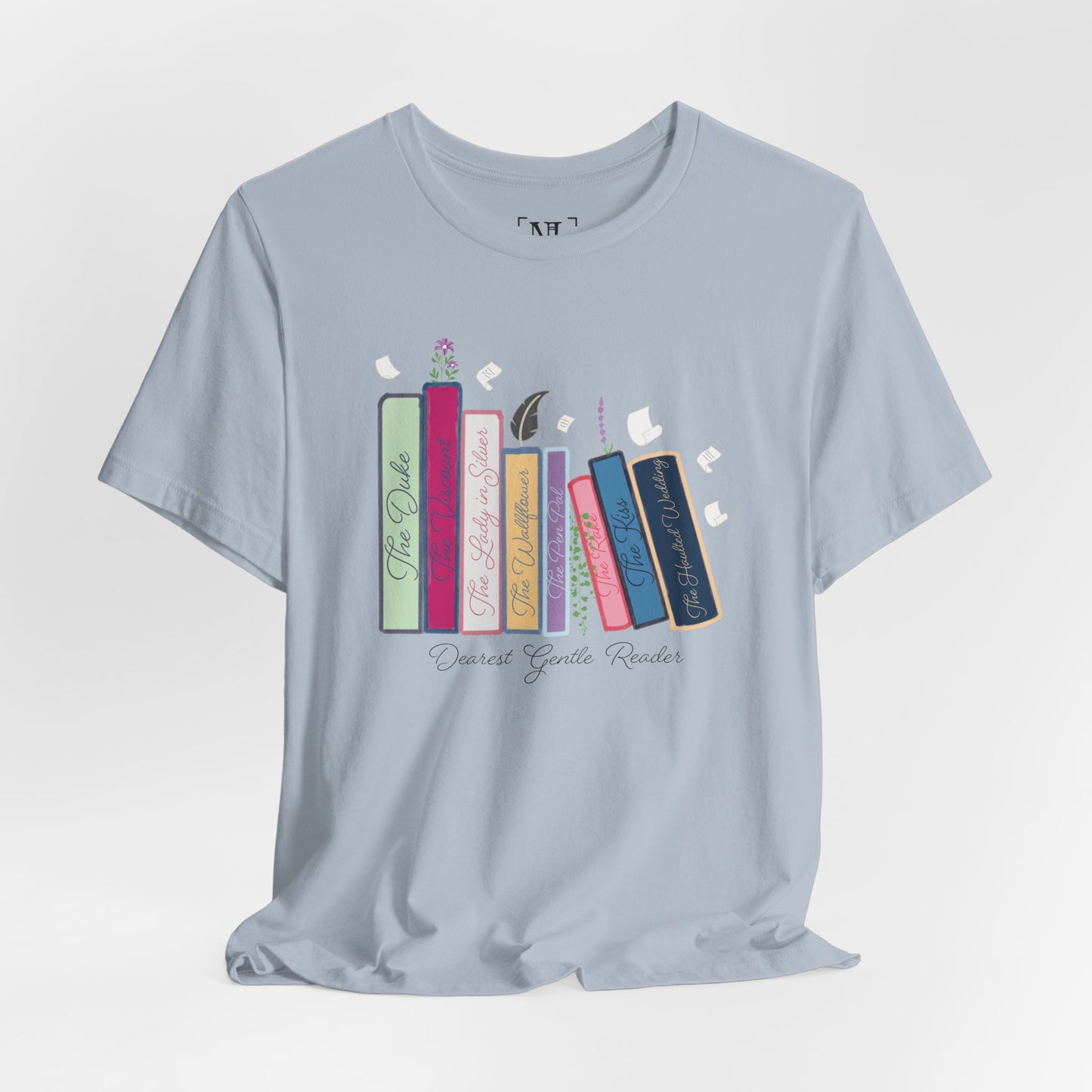 Dearest Gentle Reader Book Stack - Regency Romance Inspired Tee