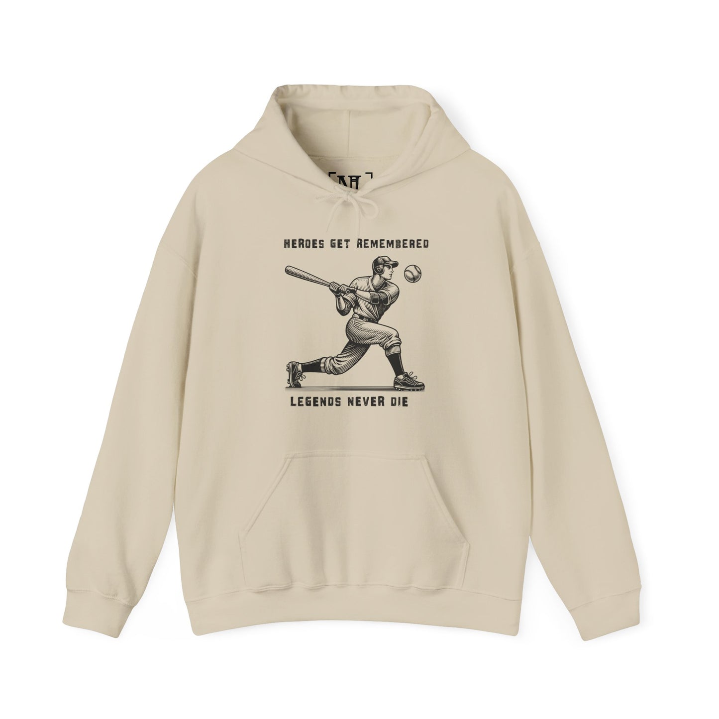 Baseball Tribute Hoodie — "Heroes Get Remembered, Legends Never Die" Hoodie