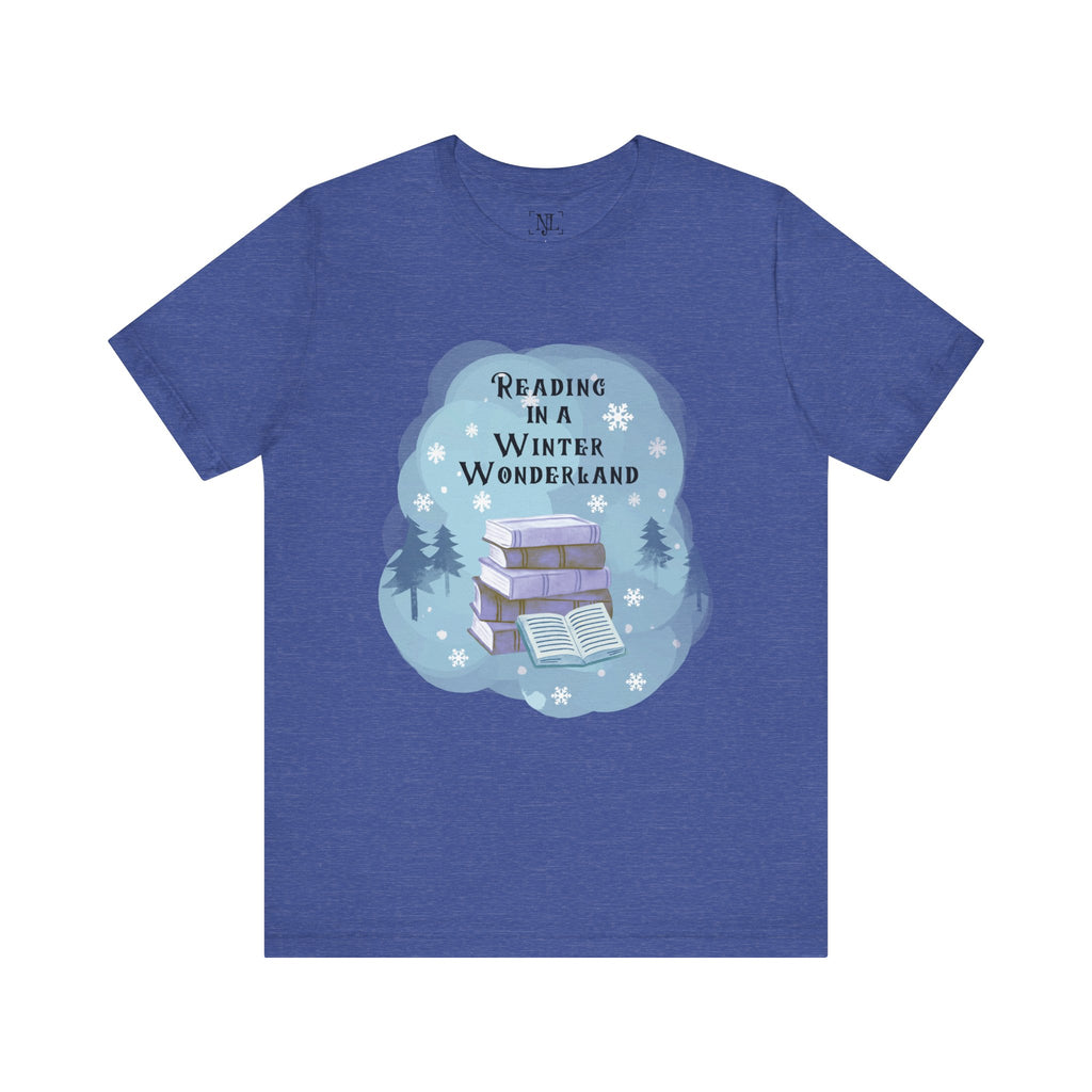 Reading in a Winter Wonderland Short Sleeve Tee