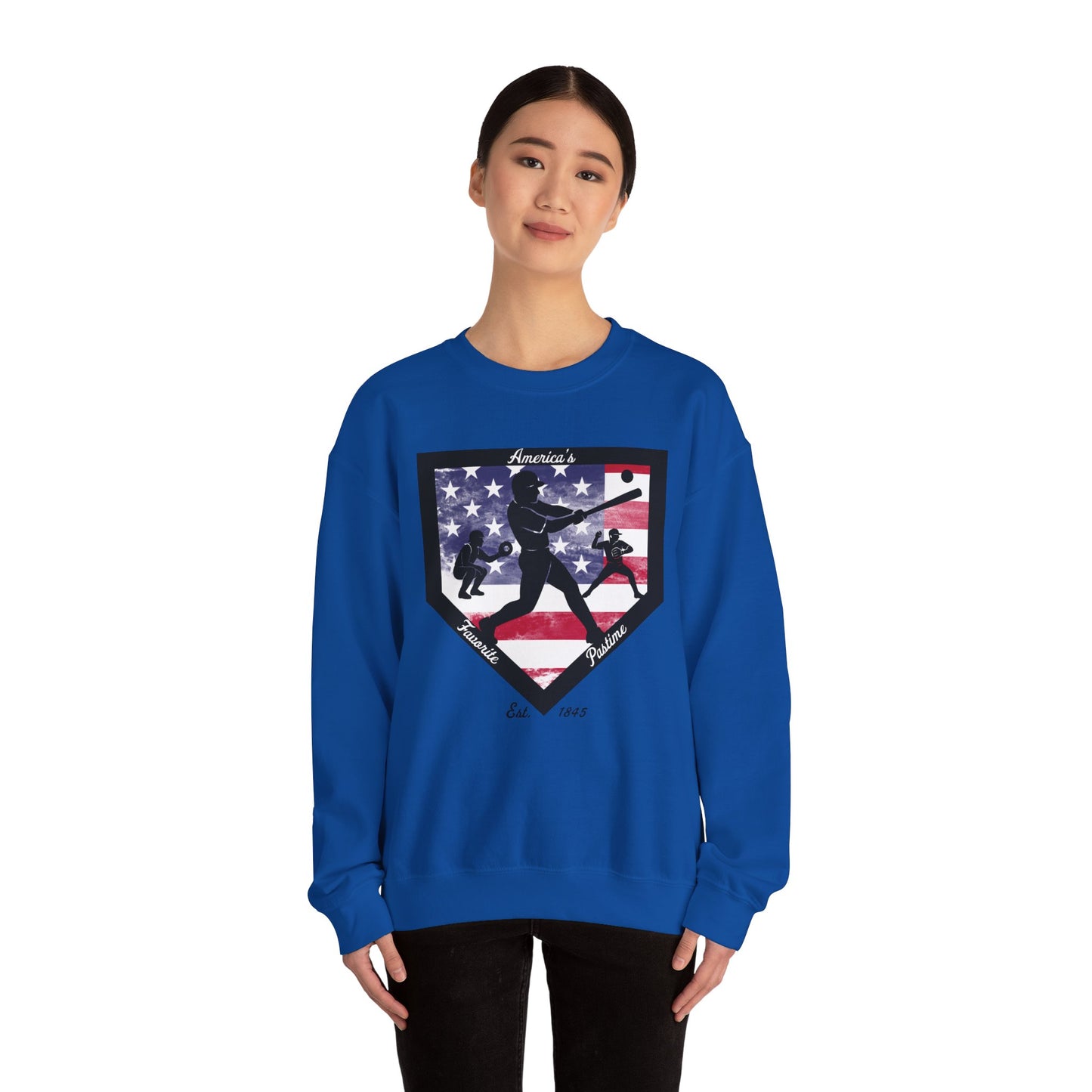 Baseball Home Plate Sweatshirt – America's Favorite Pastime Sweatshirt