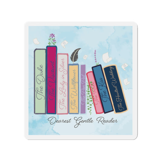 Dearest Gentle Reader Book Stack- Regency Romance Inspired Magnet