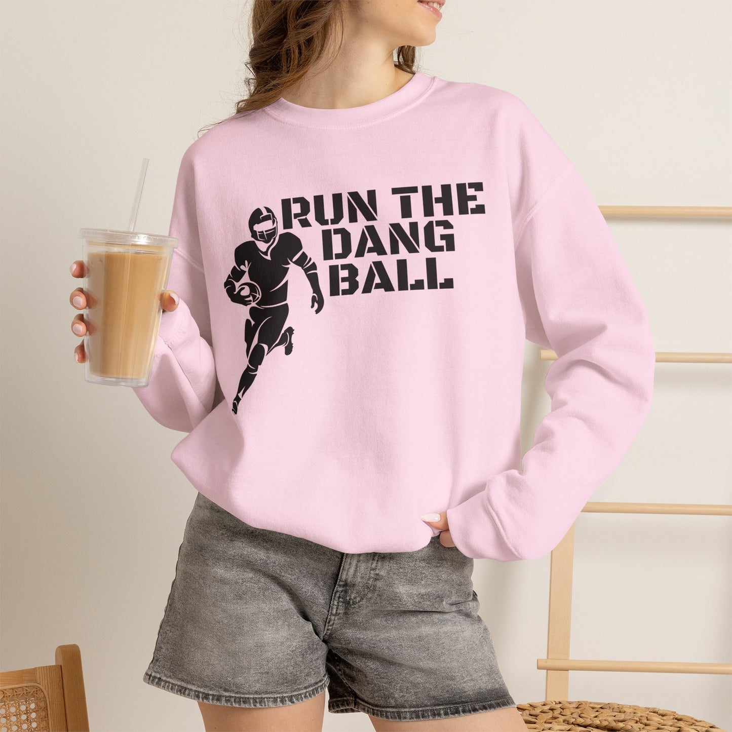 Football 'Run the Dang Ball' Crewneck Sweatshirt