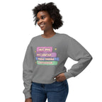 Cozy Book Lover Crewneck Sweatshirt — "Just One More Chapter Unless There’s a Cliffhanger."