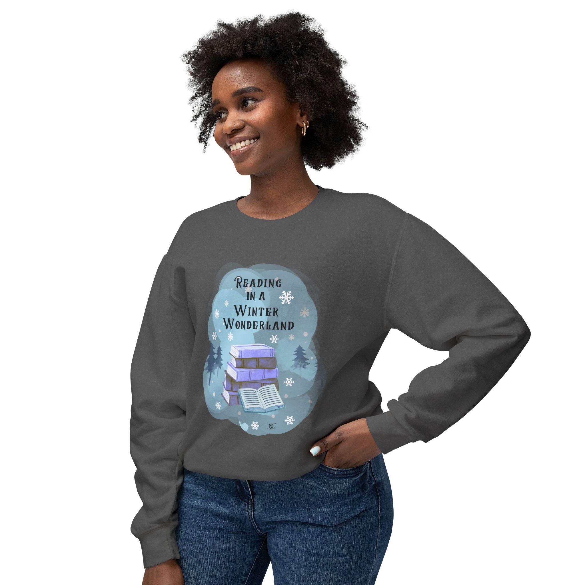 Reading in a Winter Wonderland Crewneck Sweatshirt