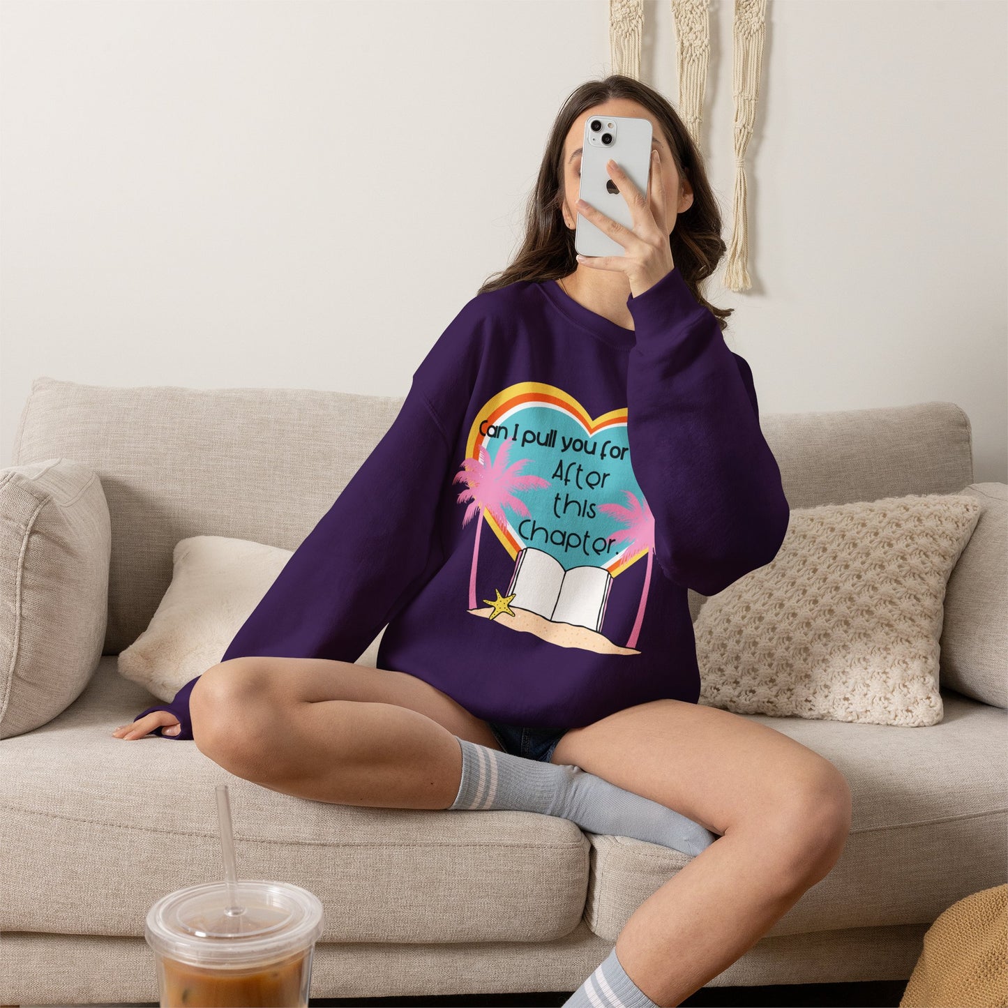 Can I Pull You for a Chat? - Bookish Villa Inspired Crewneck Sweatshirt