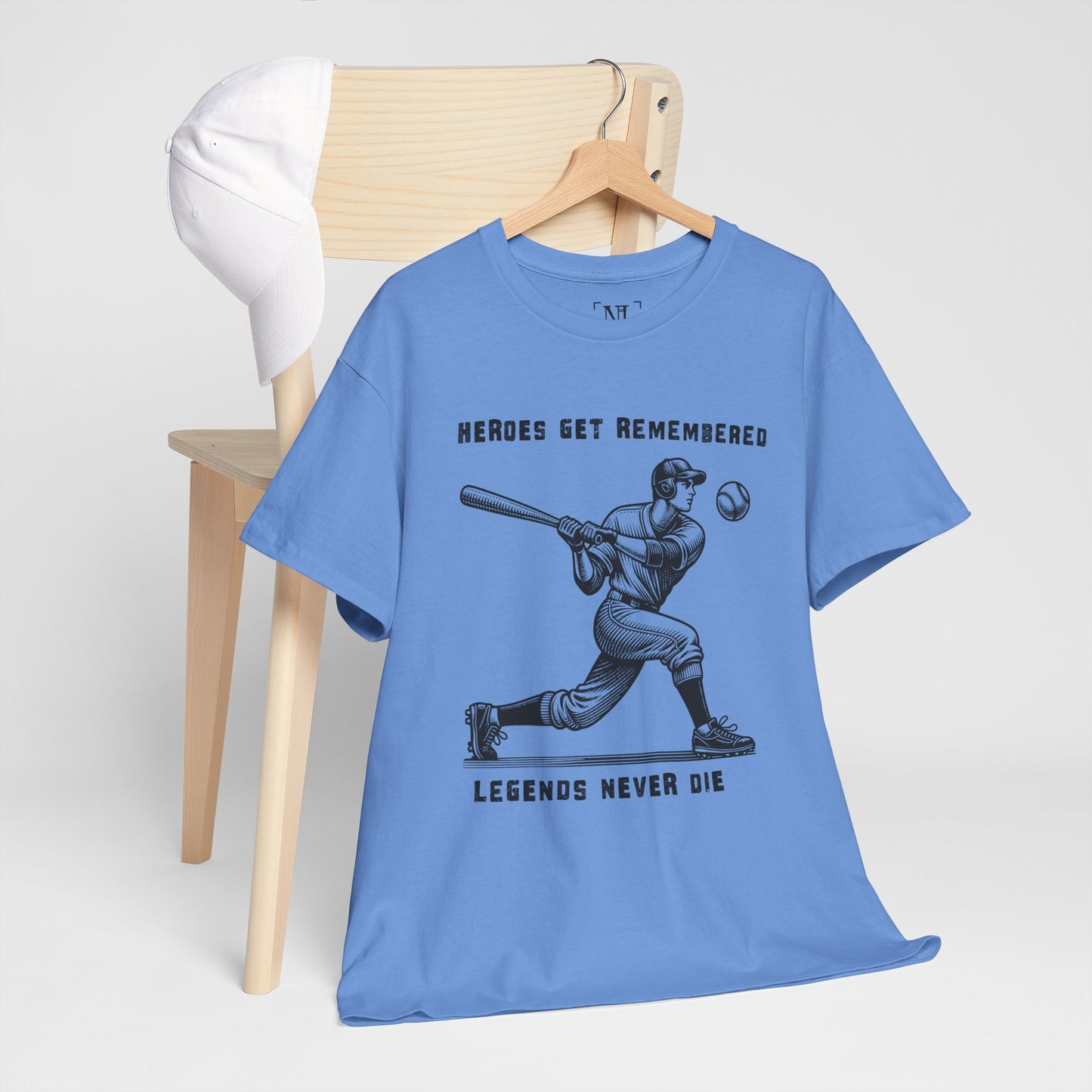 Baseball Legends T‑Shirt — "Heroes Get Remembered, Legends Never Die" Tribute Tee