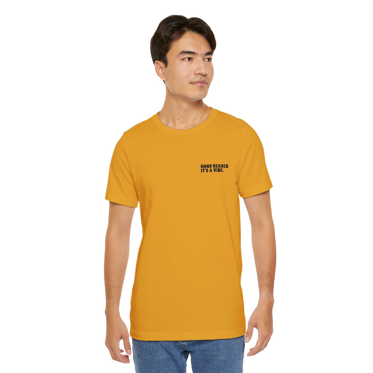"Mood Readers. It's a Vibe." - Embroidered Literary Tee (Black Text)
