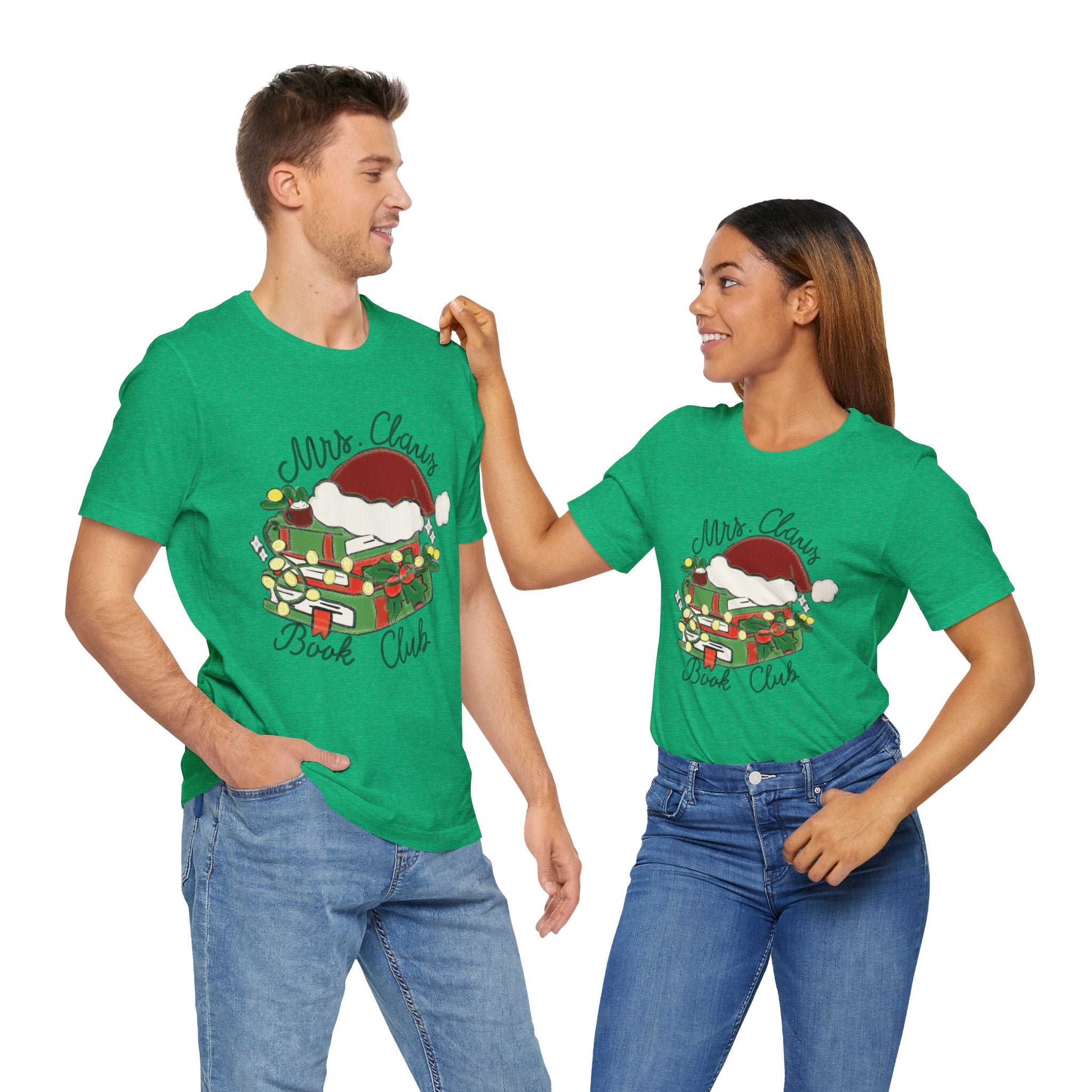 Mrs. Claus Book Club Short Sleeve Christmas Tee