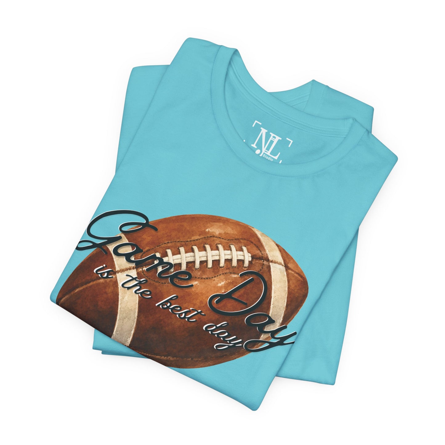 Game Day Football Tee — "Game Day is the best day" Vintage Football Shirt