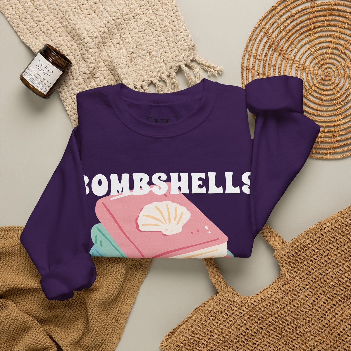 Bombshells Read Books - Bookish Villa Inspired Sweatshirt (White Text)