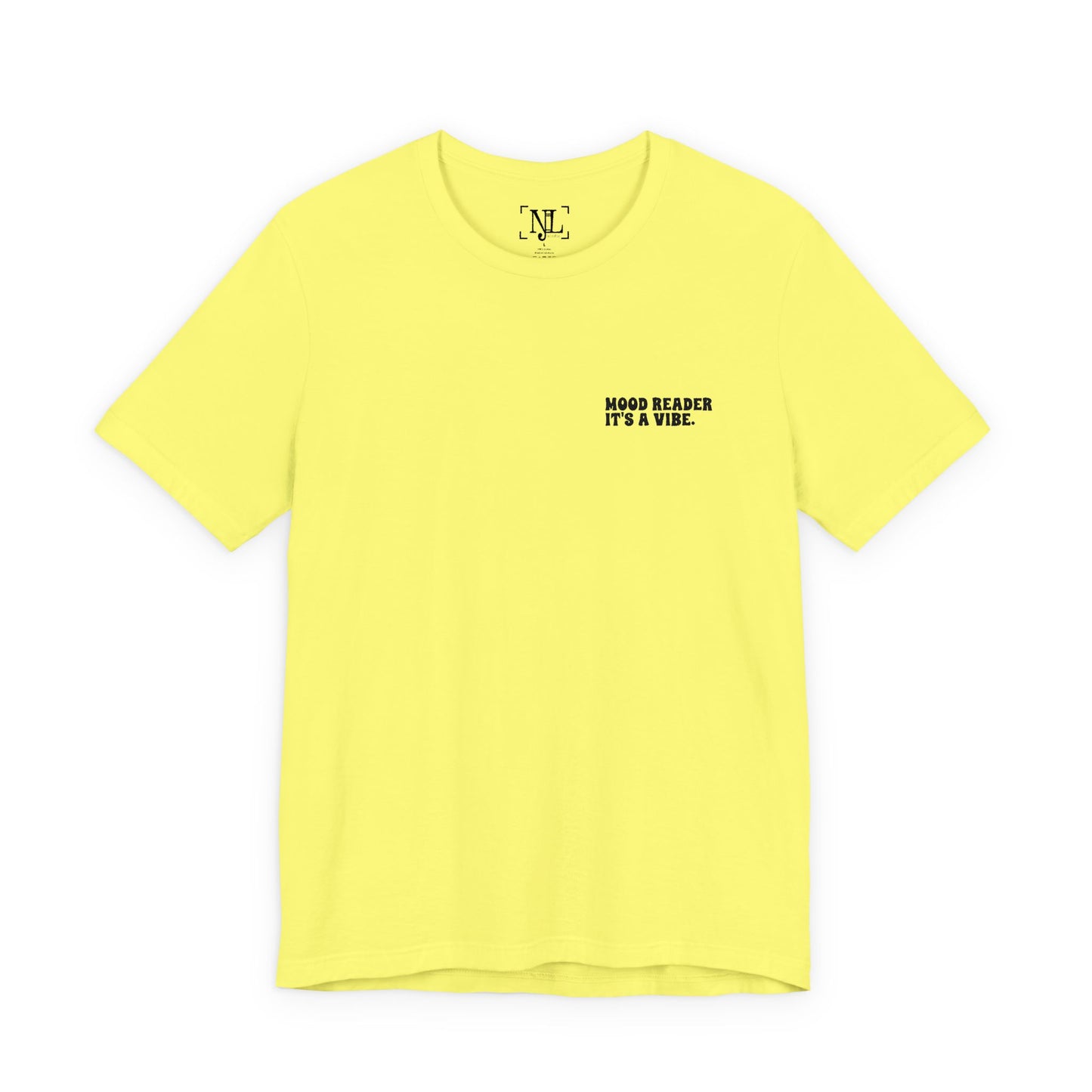 "Mood Readers. It's a Vibe." - Embroidered Literary Tee (Black Text)