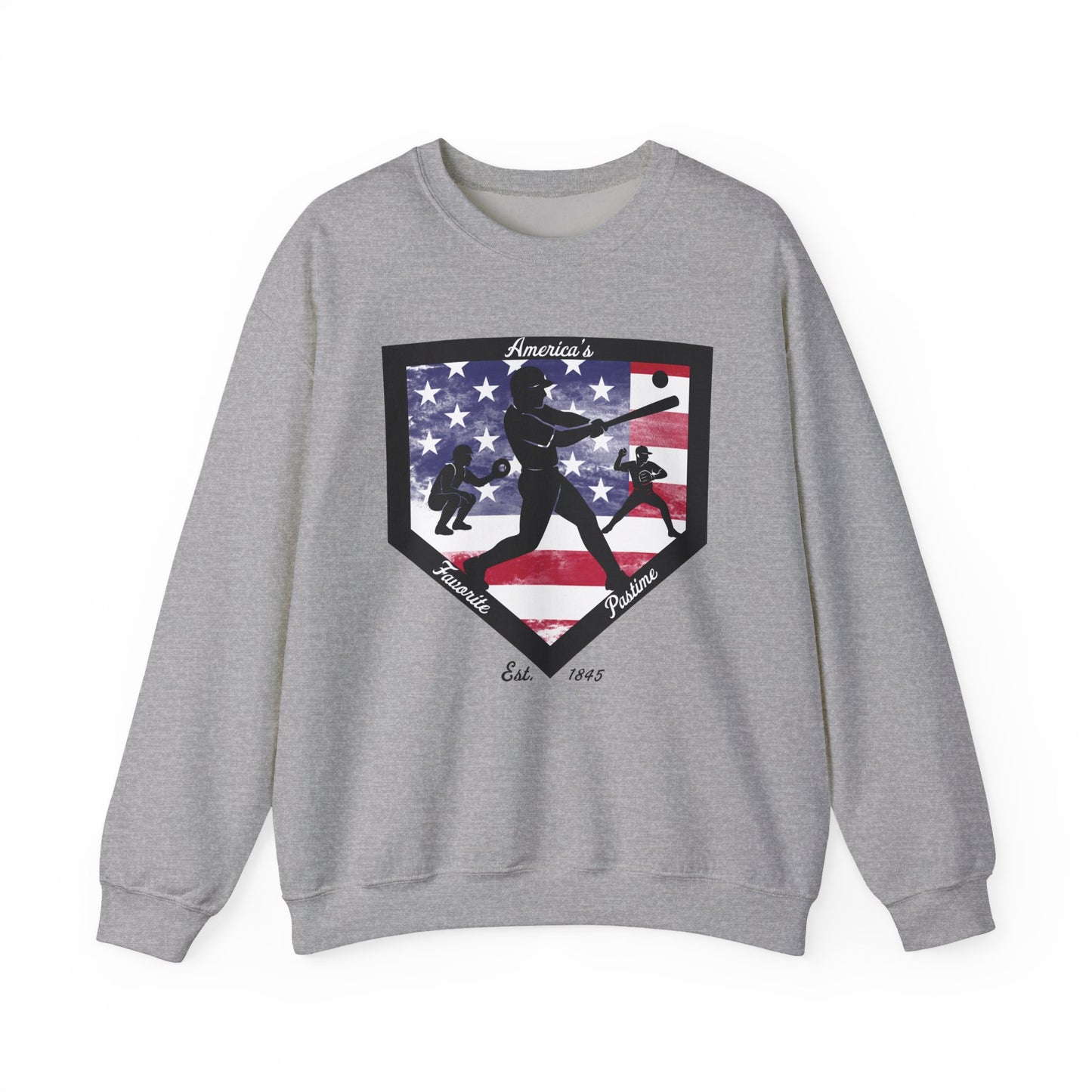 Baseball Home Plate Sweatshirt – America's Favorite Pastime Sweatshirt