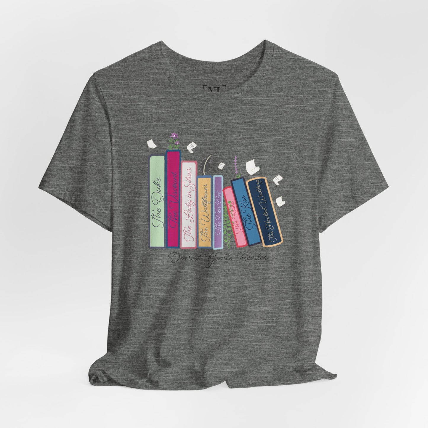 Dearest Gentle Reader Book Stack - Regency Romance Inspired Tee