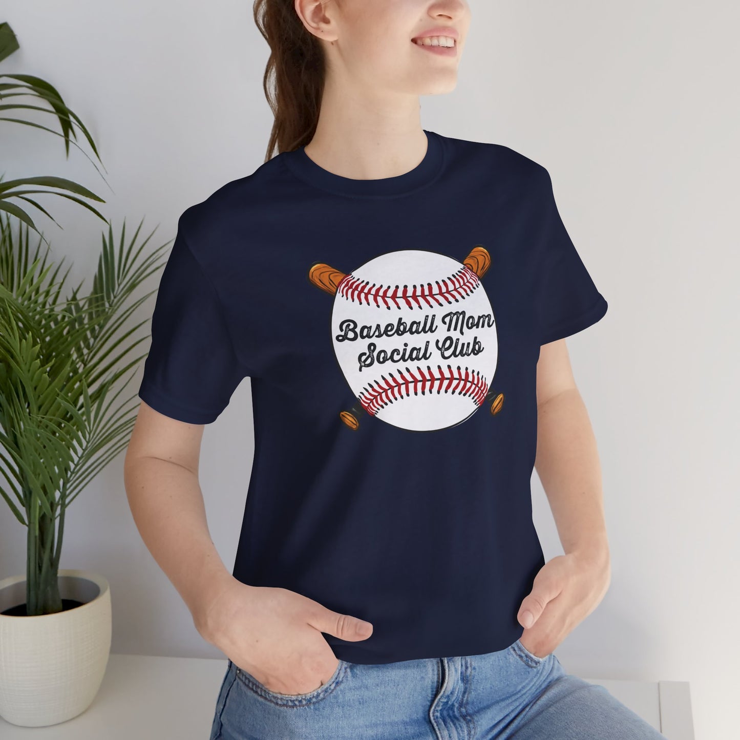 Baseball Mom Social Club Tee — Women’s Baseball Mom T-Shirt