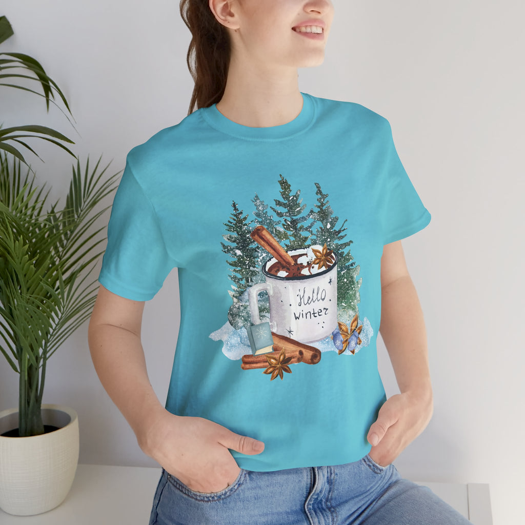 Hello Winter Mug Short Sleeve Tee