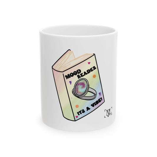 Mood Reader It's a Vibe Mug — Bookish Ceramic Coffee Cup (11oz/15oz)
