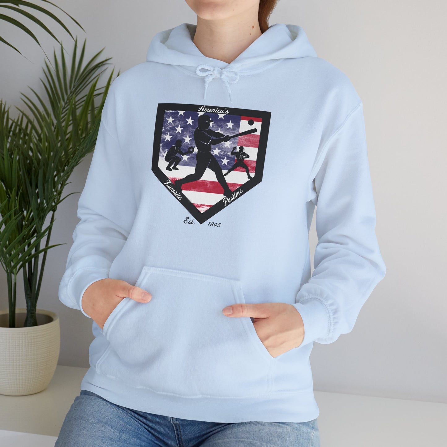 Baseball Home Plate Hoodie – America's Favorite Pastime Design