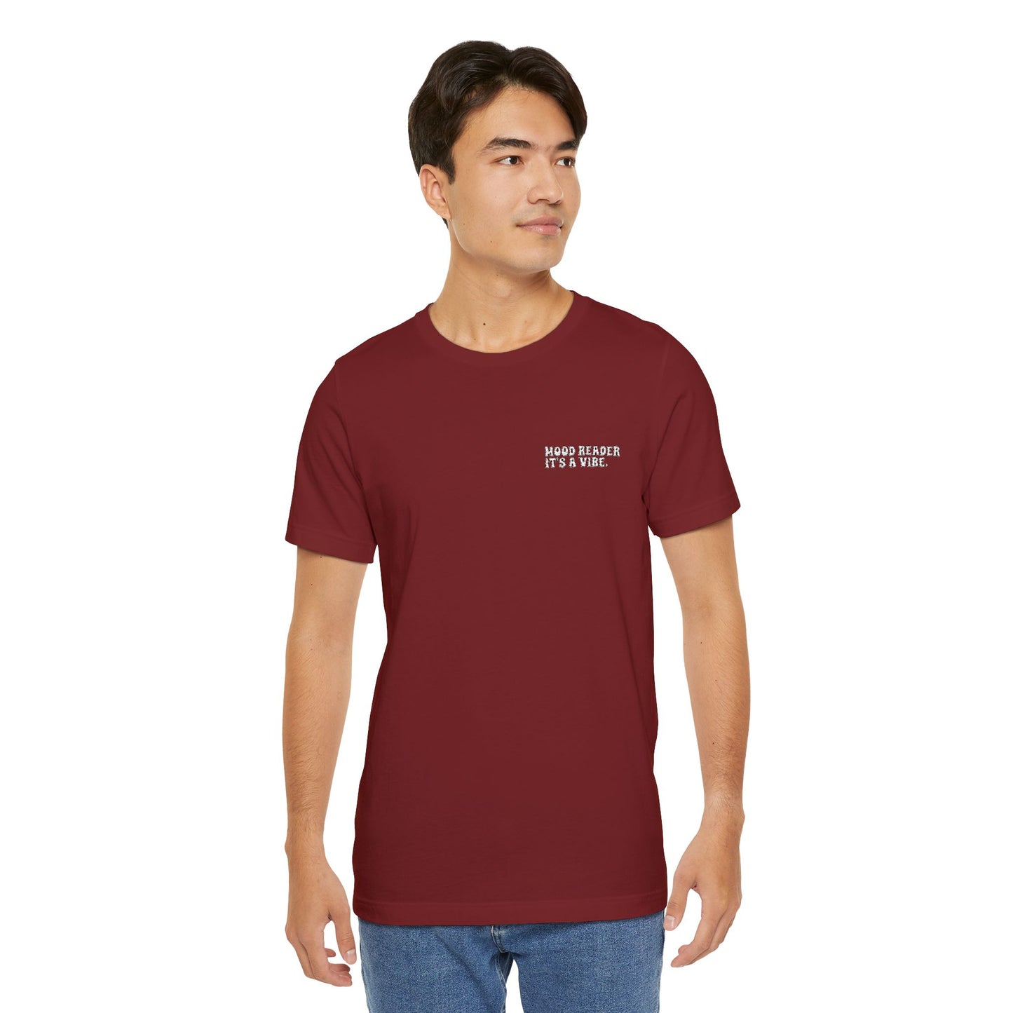 "Mood Readers. It's a Vibe." - Embroidered Literary Tee (White Text)