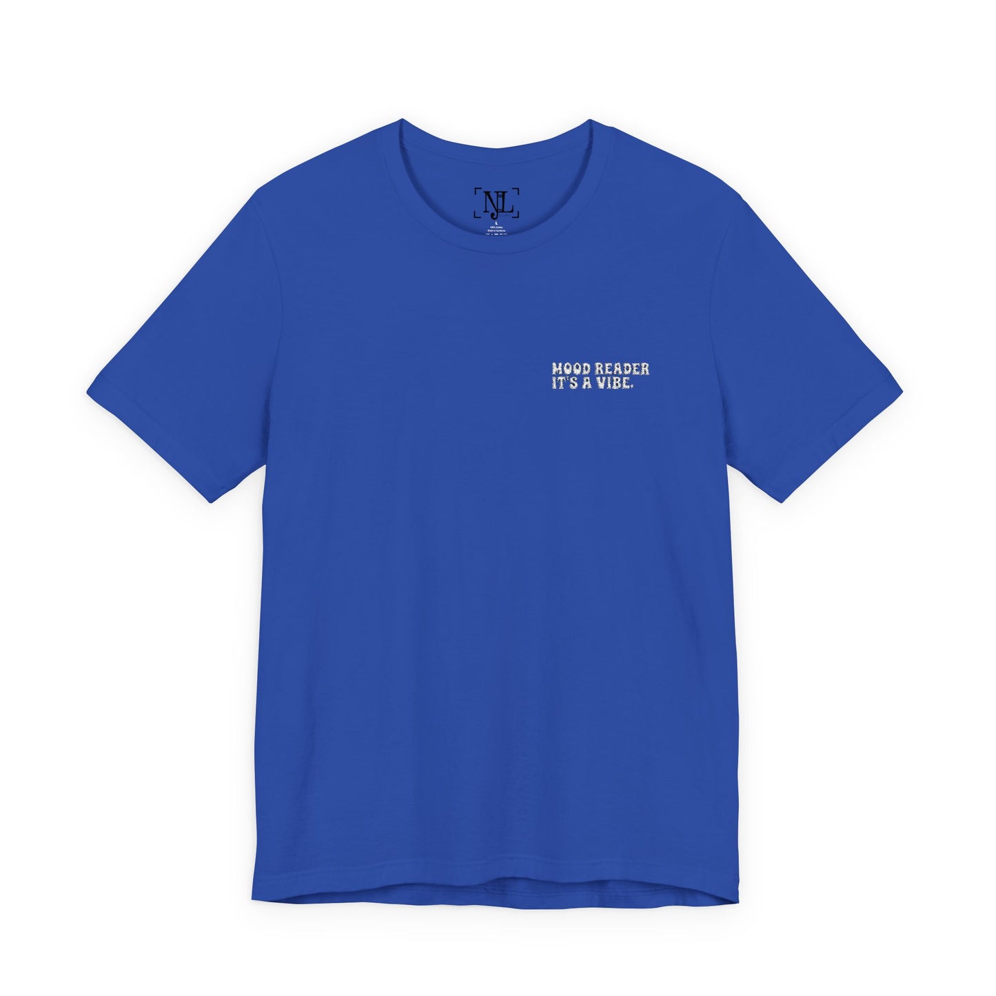 "Mood Readers. It's a Vibe." - Embroidered Literary Tee (White Text)