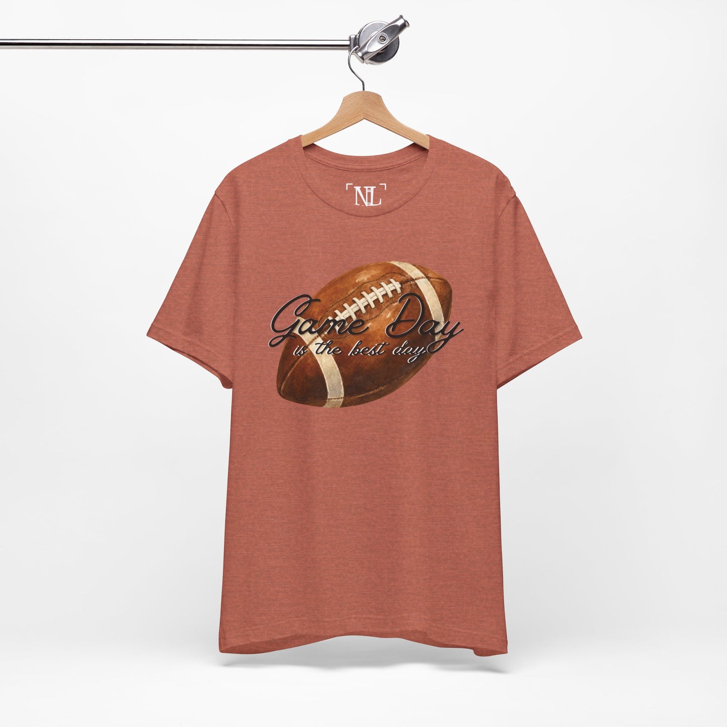Game Day Football Tee — "Game Day is the best day" Vintage Football Shirt