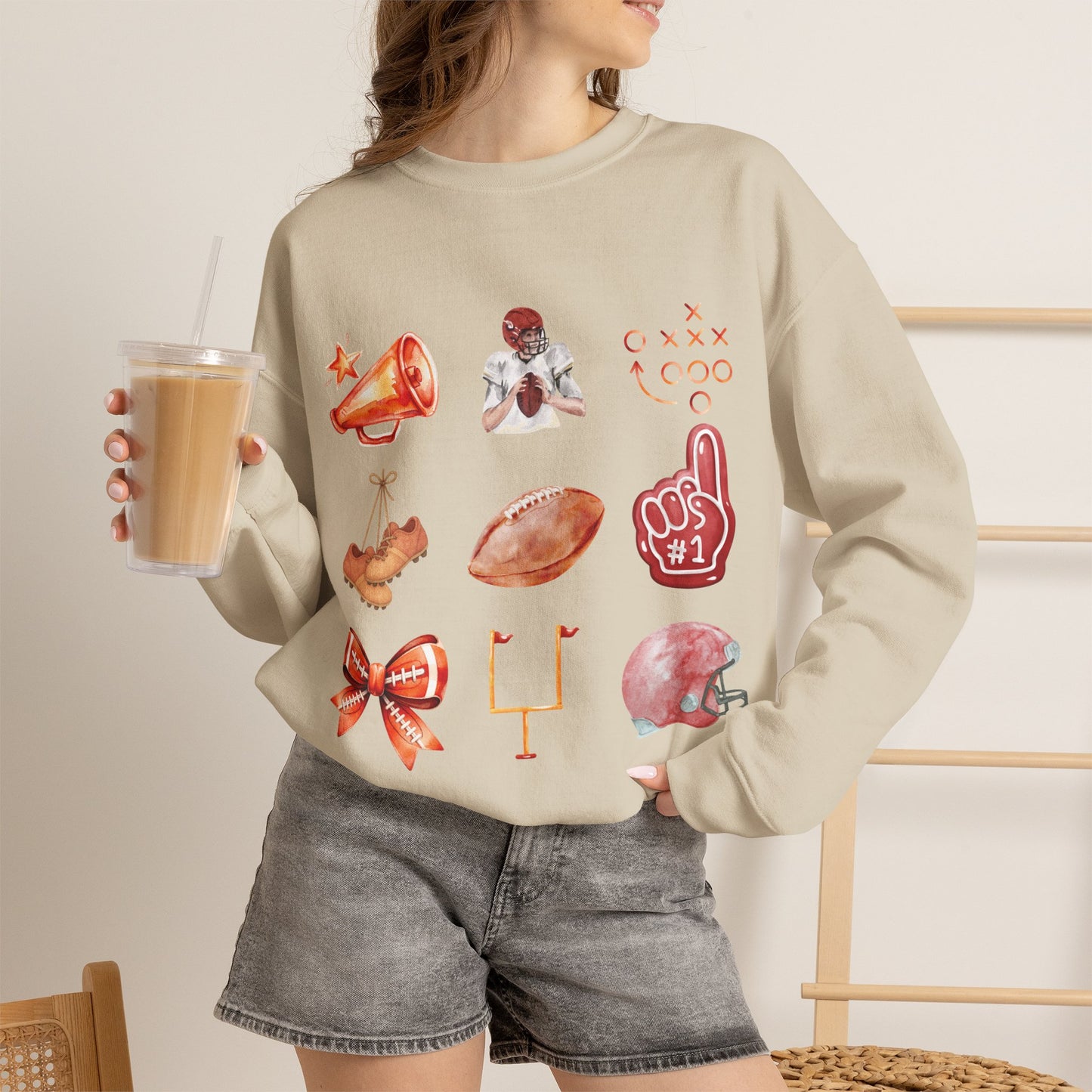 Vintage Football Icons - Graphic Sweatshirt