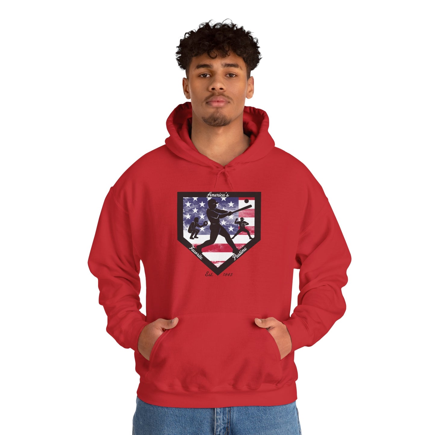 Baseball Home Plate Hoodie – America's Favorite Pastime Design