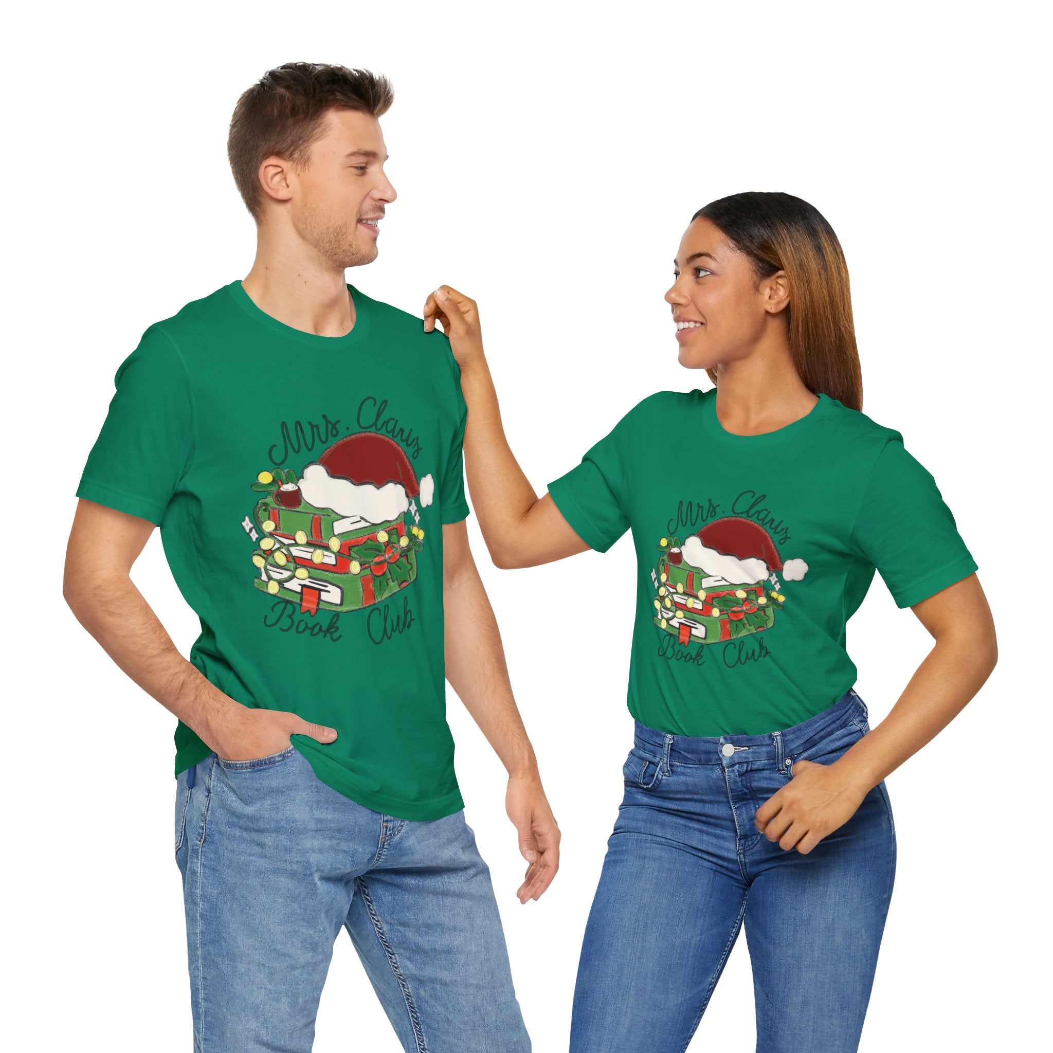 Mrs. Claus Book Club Short Sleeve Christmas Tee