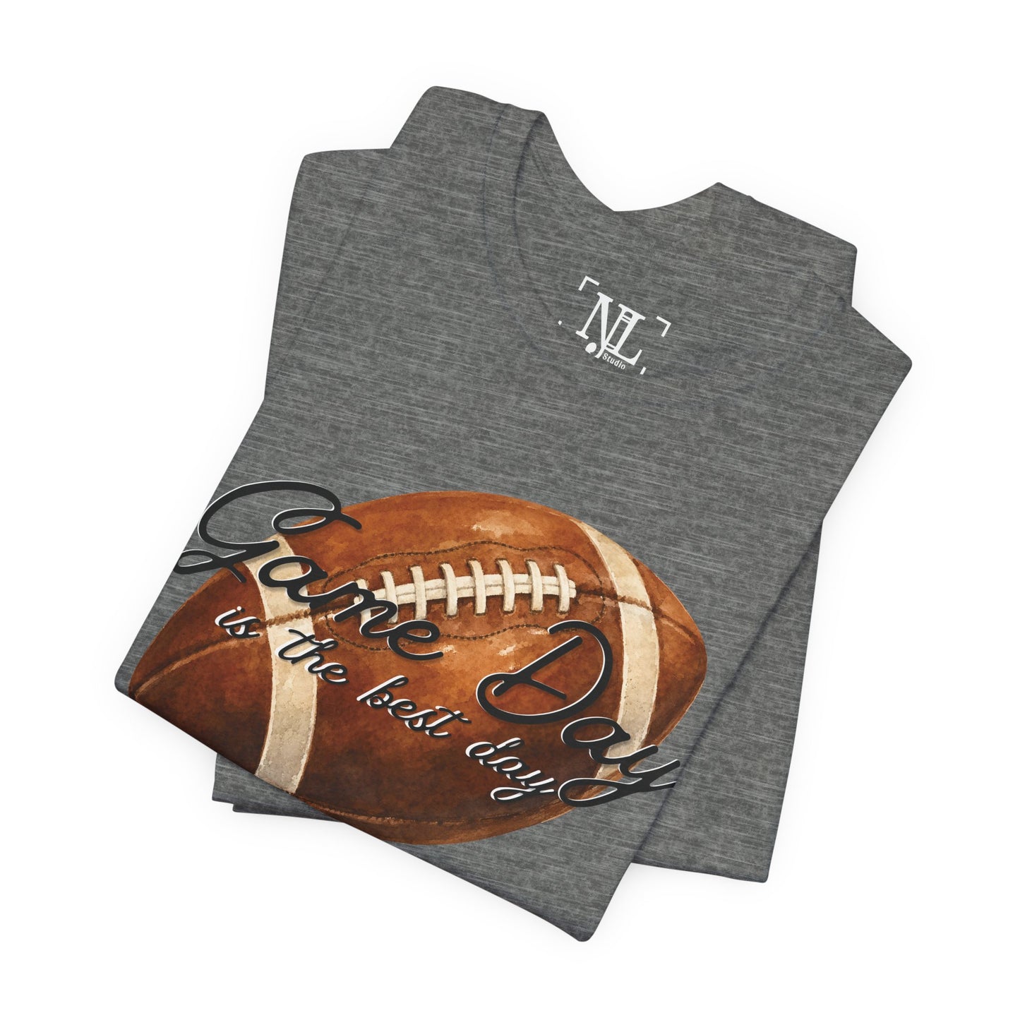 Game Day Football Tee — "Game Day is the best day" Vintage Football Shirt