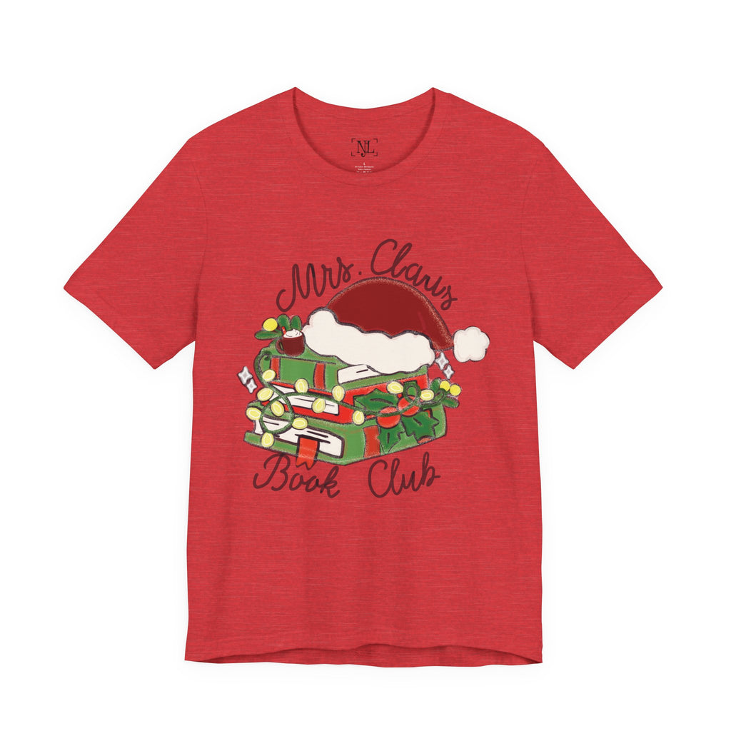 Mrs. Claus Book Club Short Sleeve Christmas Tee