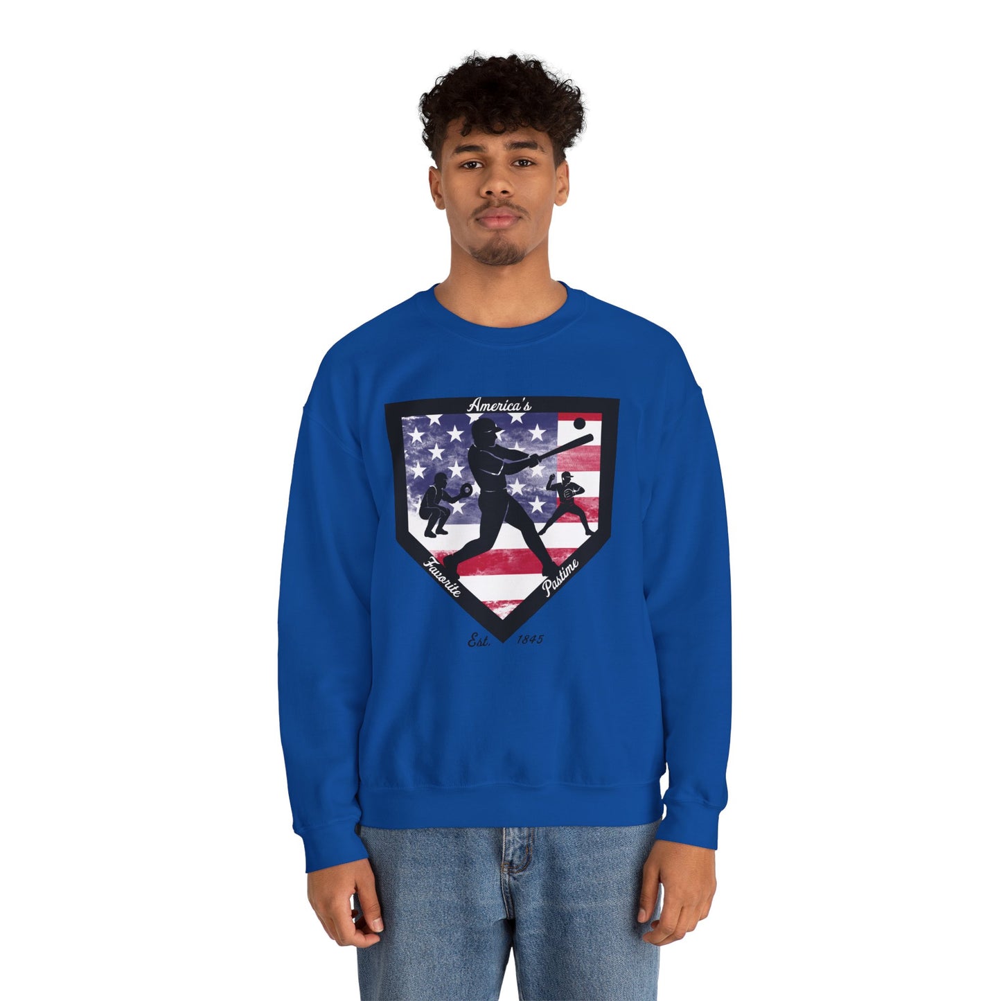 Baseball Home Plate Sweatshirt – America's Favorite Pastime Sweatshirt