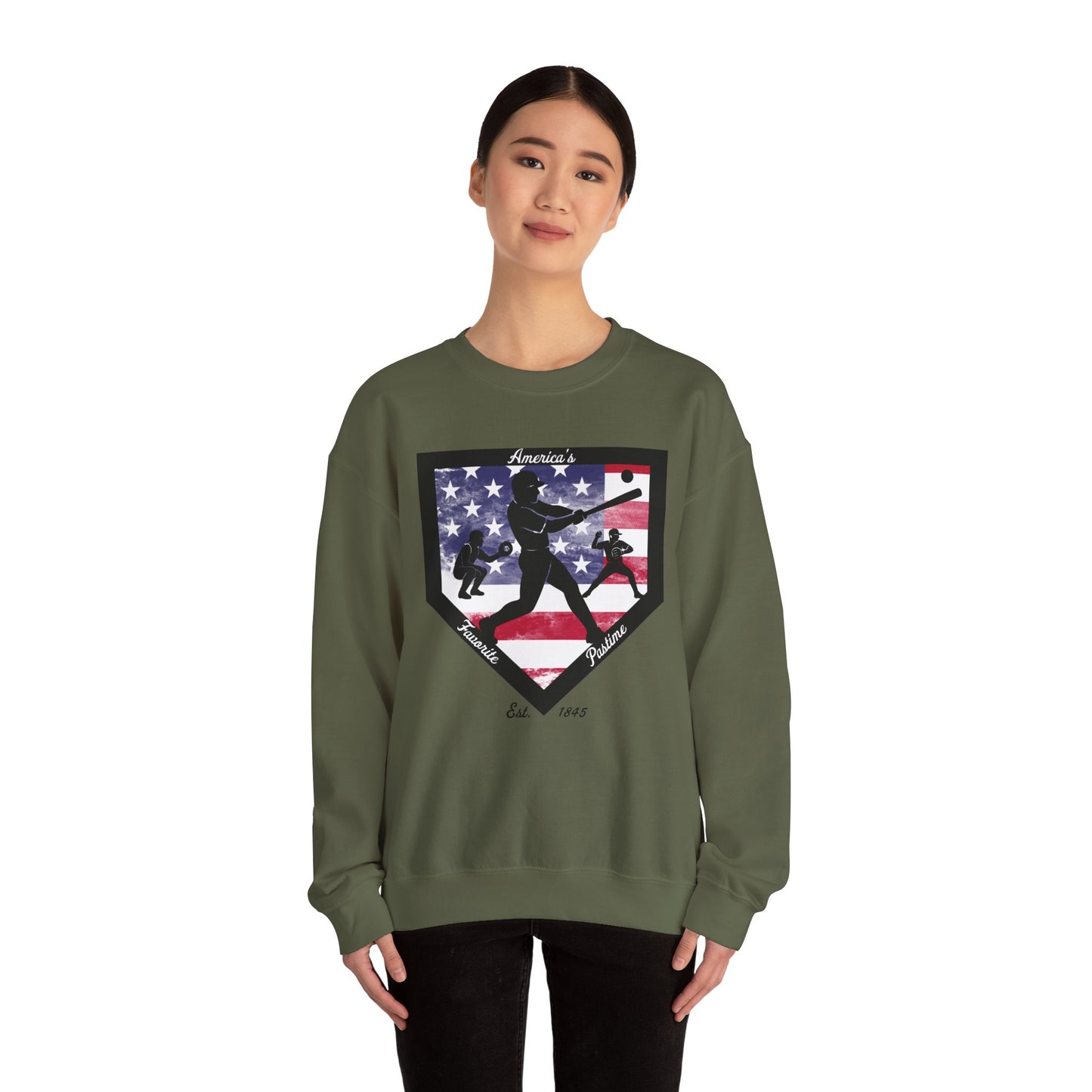 Baseball Home Plate Sweatshirt – America's Favorite Pastime Sweatshirt
