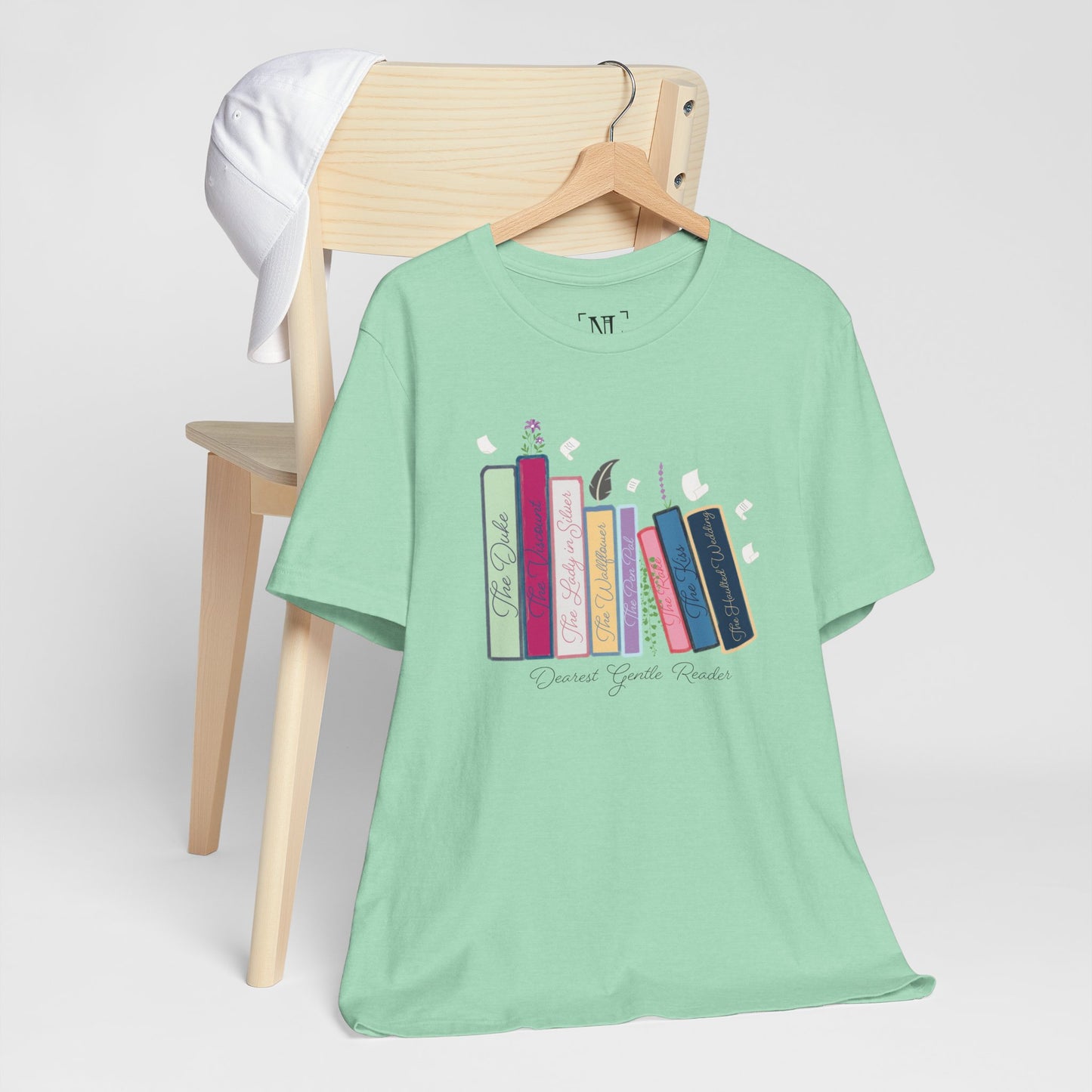 Dearest Gentle Reader Book Stack - Regency Romance Inspired Tee